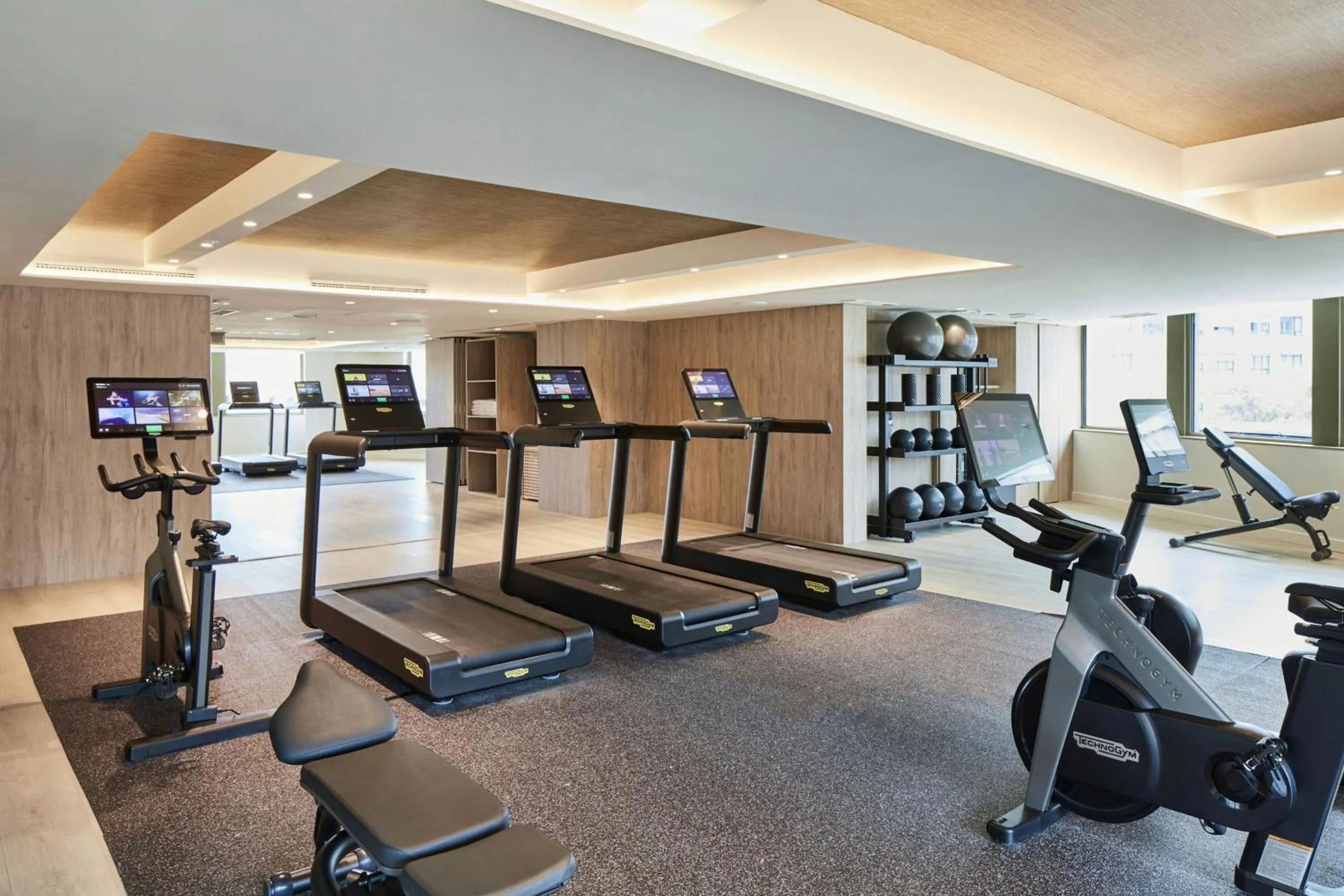 Fitness centre/facilities in Madrid Marriott Hotel Princesa Plaza