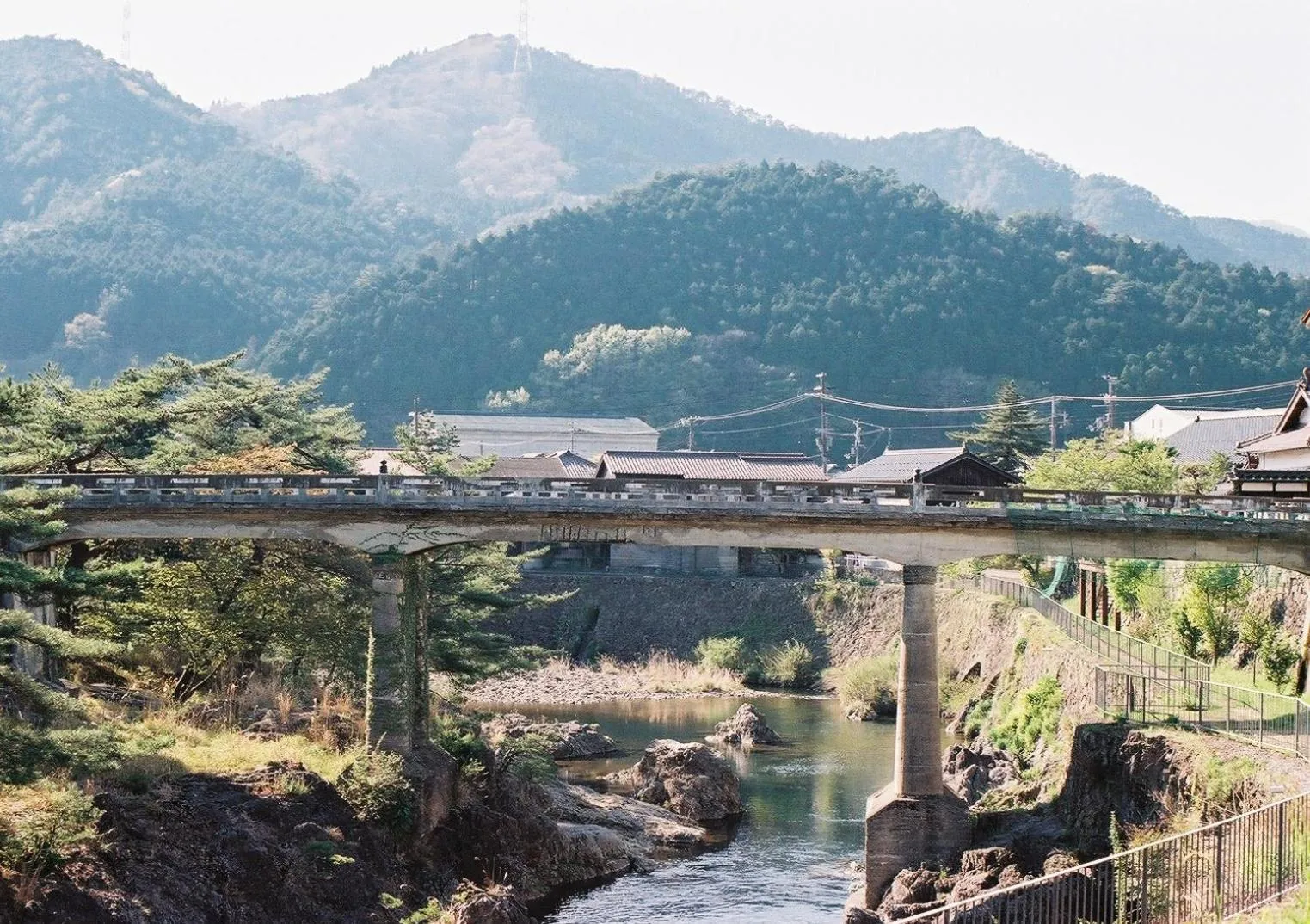 Nearby landmark in Japan's oldest remaining company housing