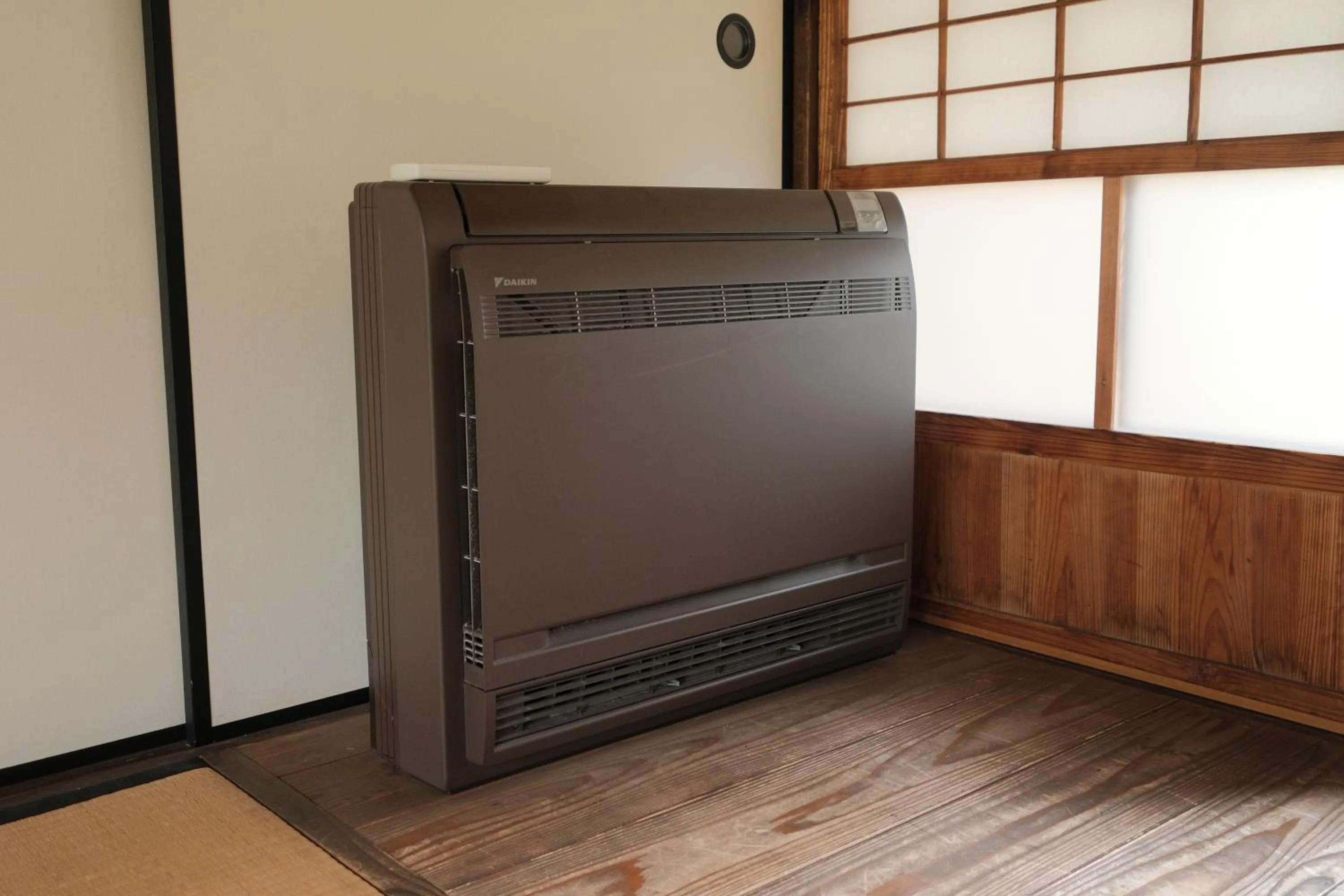 air conditioner in Japan's oldest remaining company housing