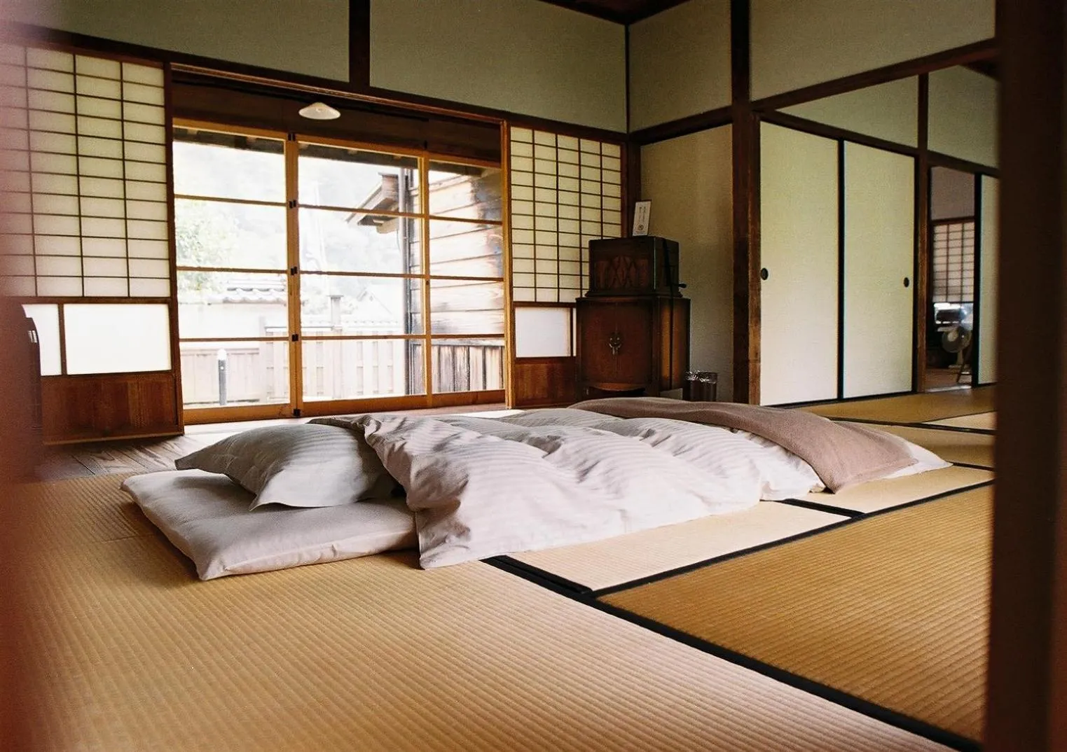 Bed in Japan's oldest remaining company housing