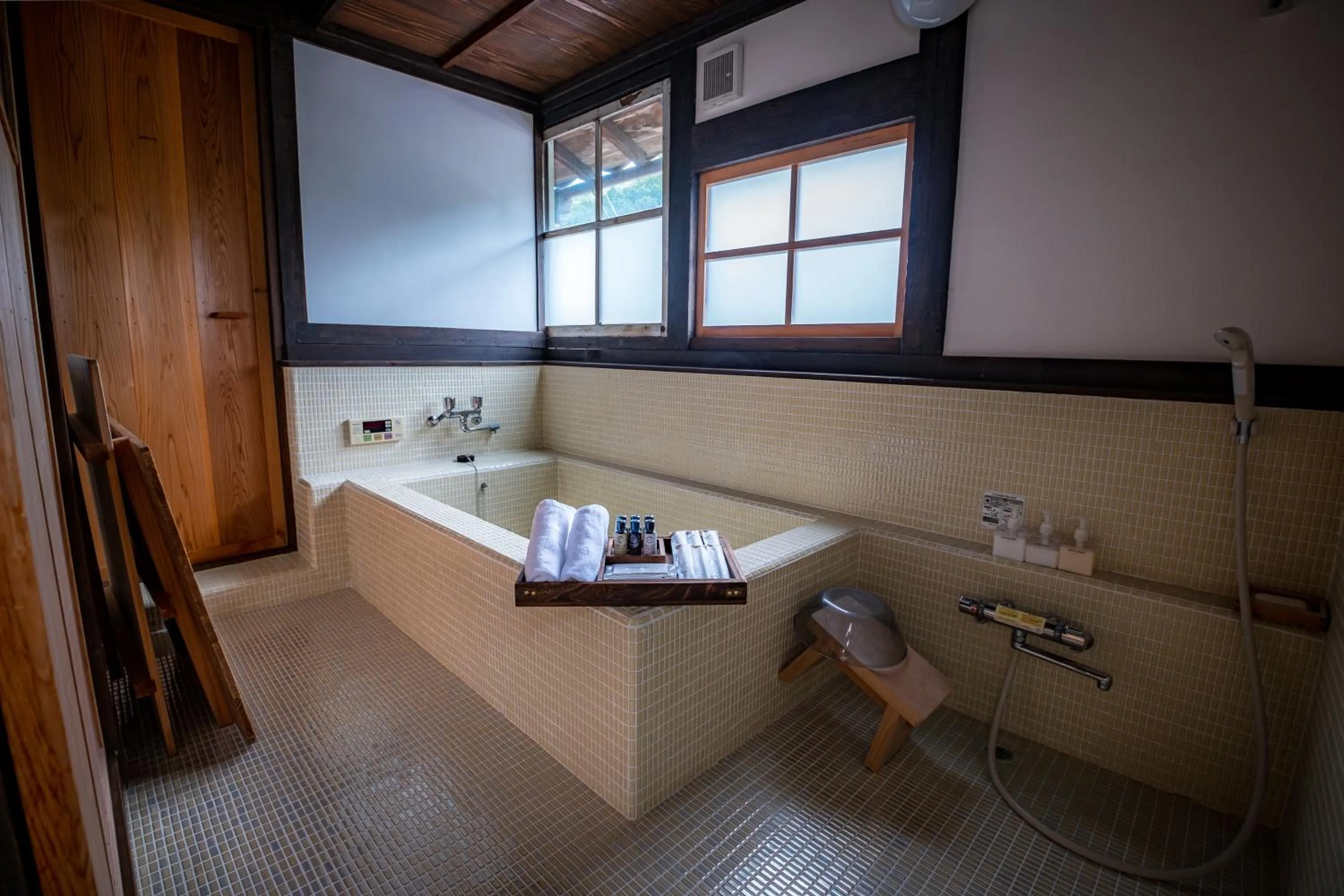 Bathroom in Japan's oldest remaining company housing