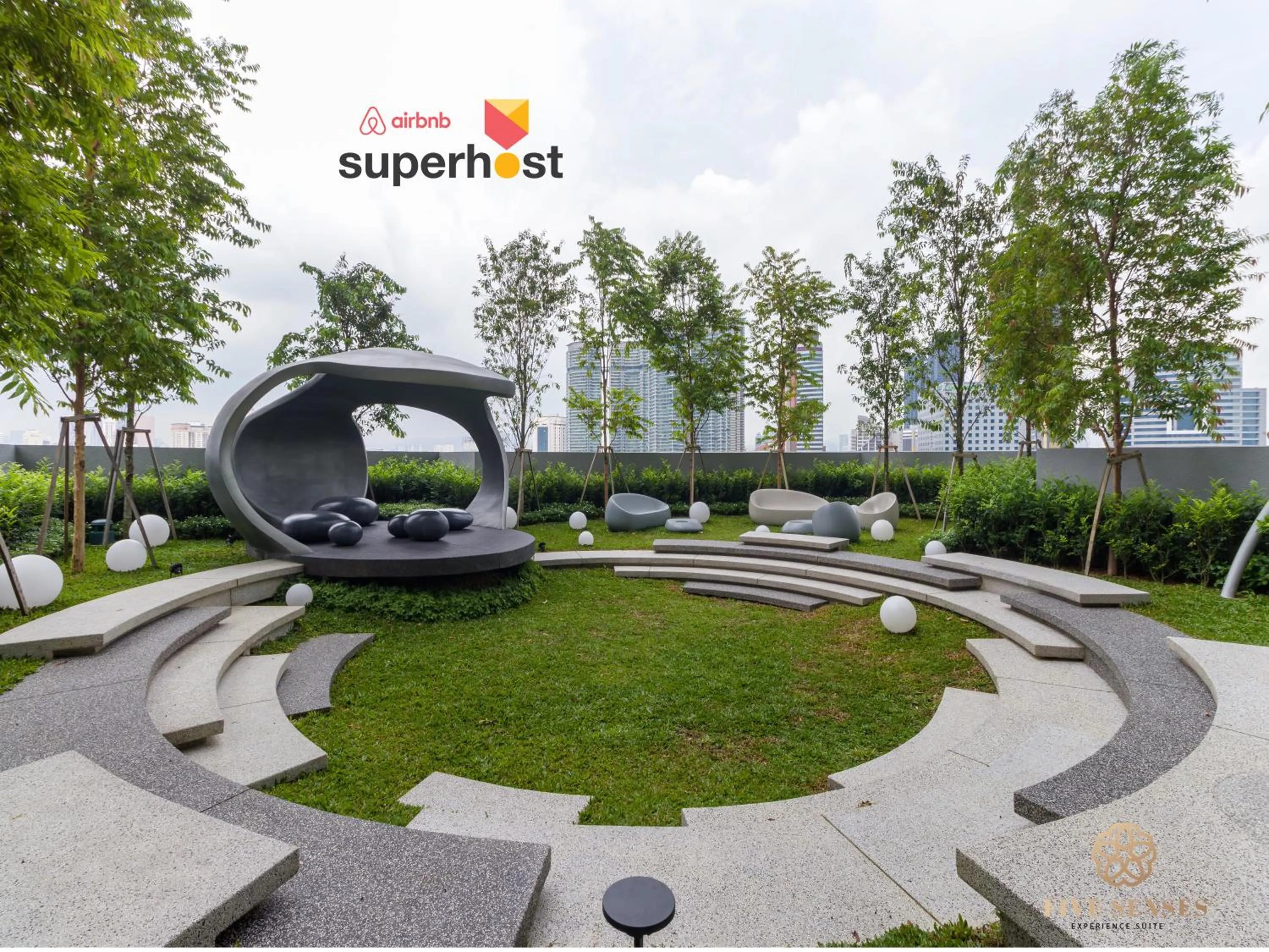 Garden in Scarletz Suites Kuala Lumpur, Five Senses