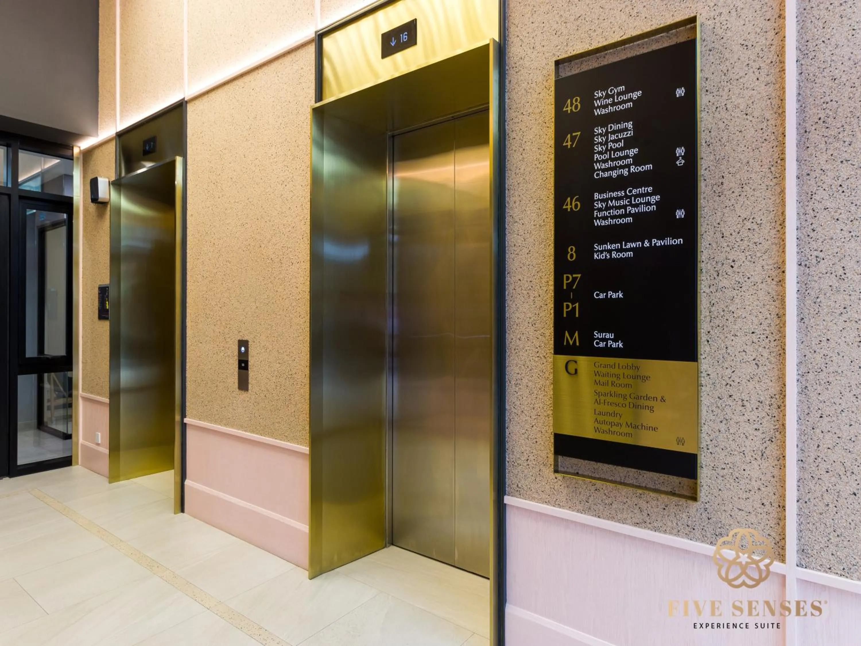 elevator in Scarletz Suites Kuala Lumpur, Five Senses
