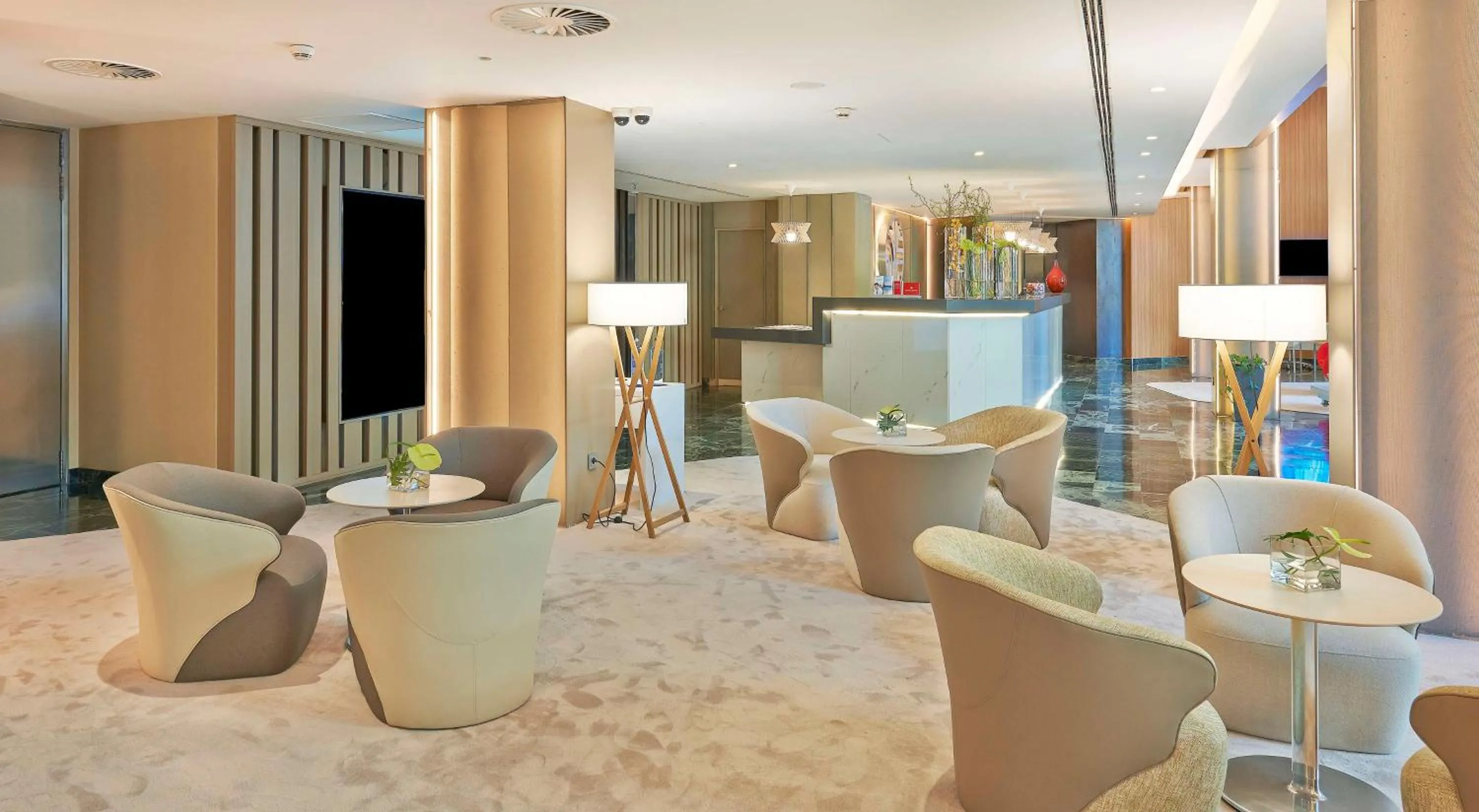 Lobby or reception in NH Collection Barcelona Podium