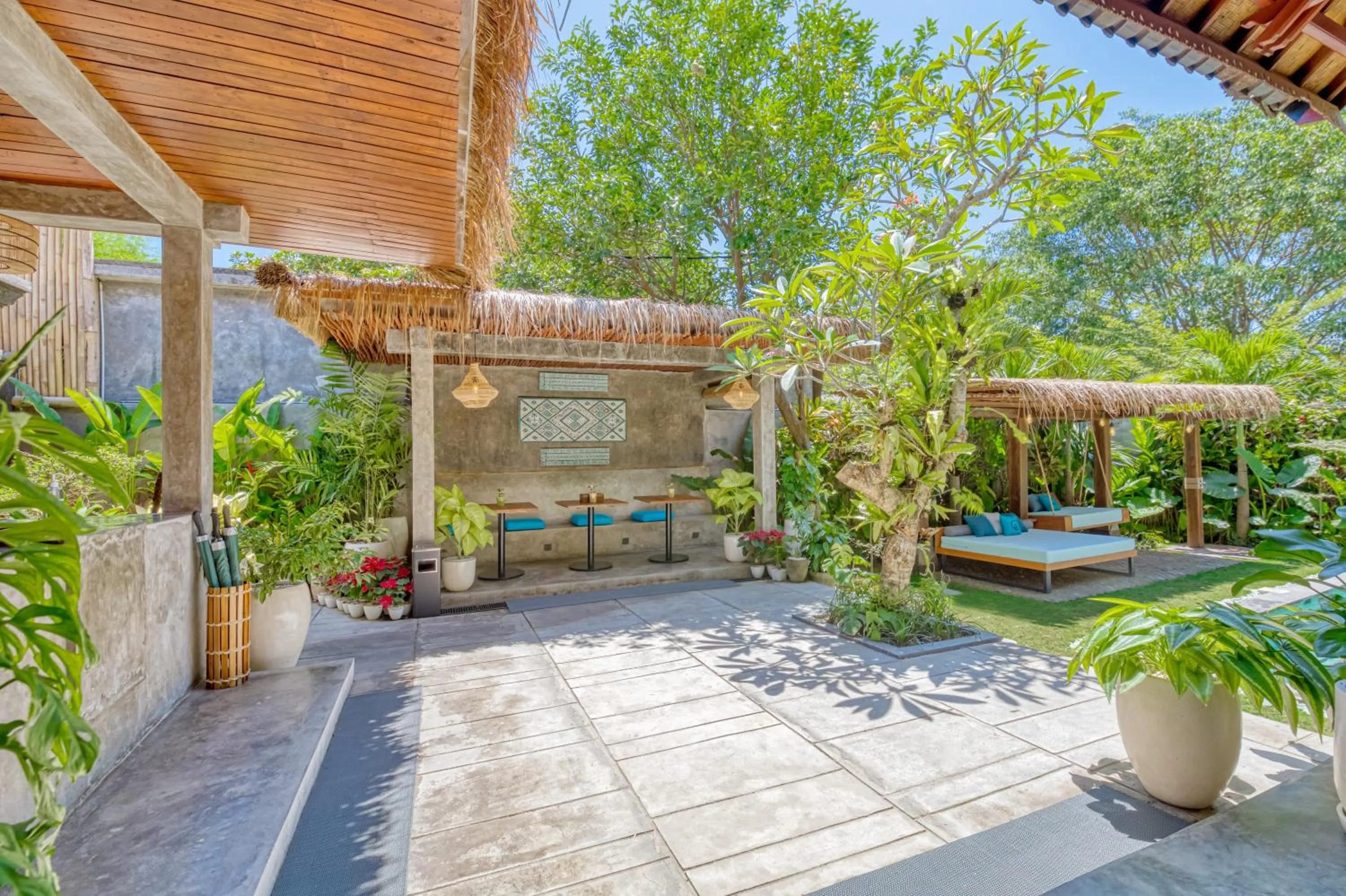 Seating area in Leafy Home Canggu