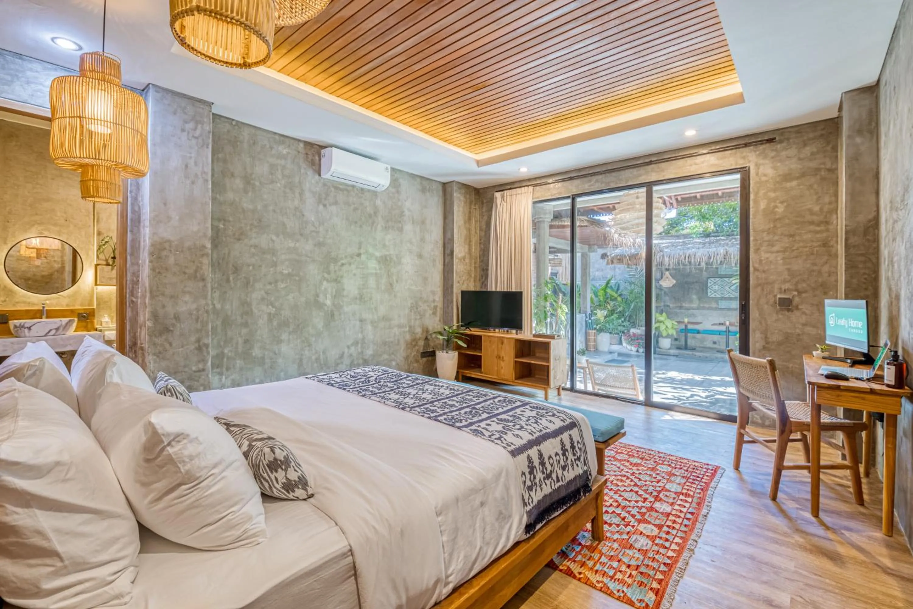 Bed in Leafy Home Canggu