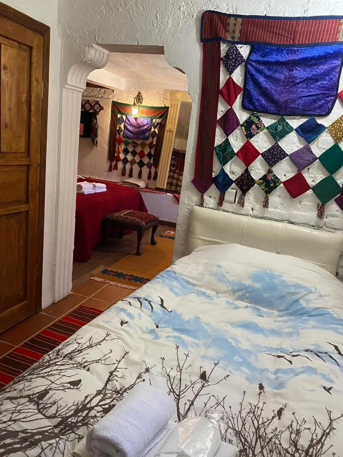 Bed in Şirince Lotus Konakları