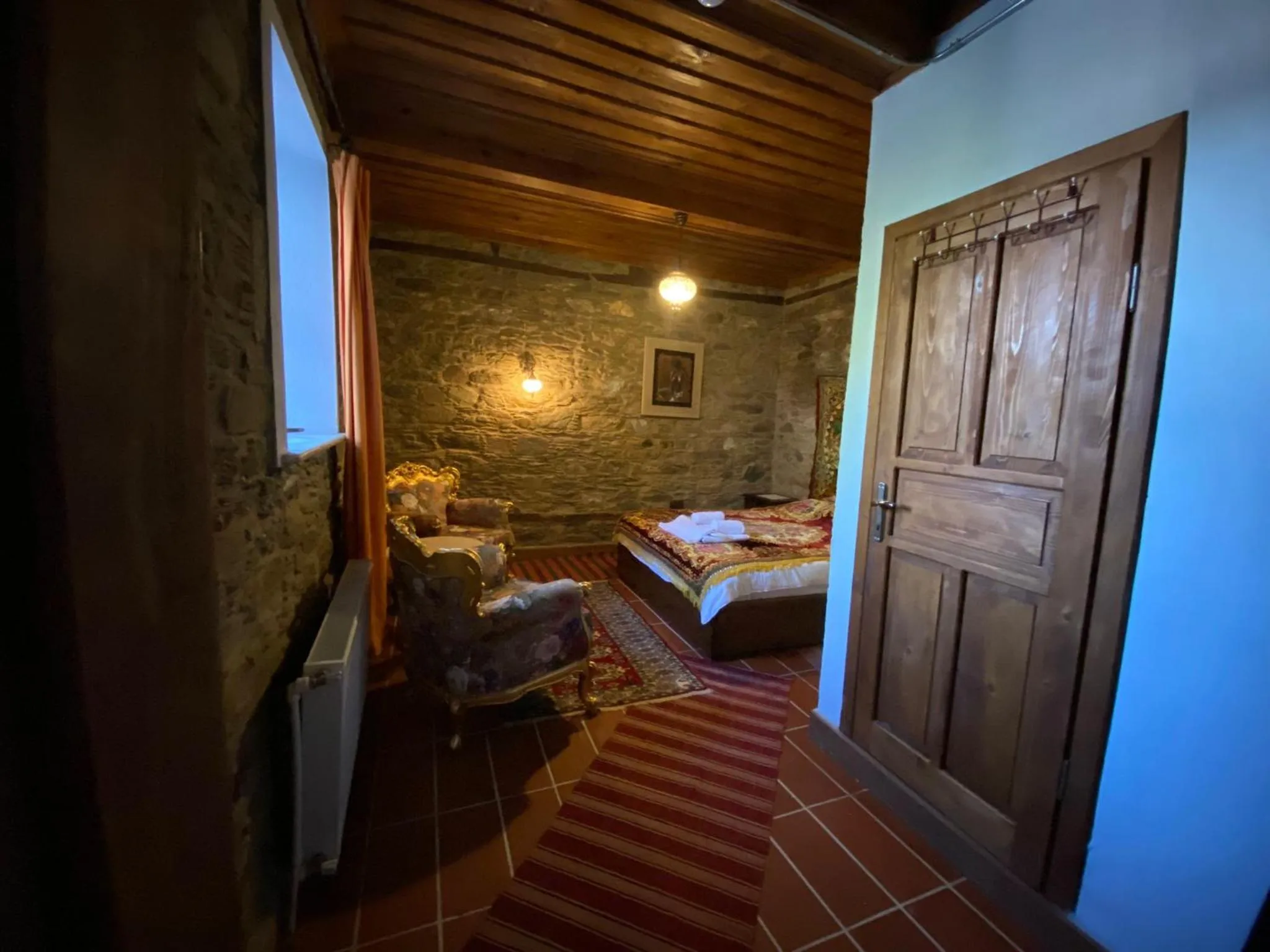 Bed in Şirince Lotus Konakları