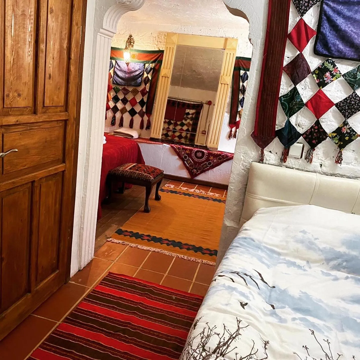 Bed in Şirince Lotus Konakları