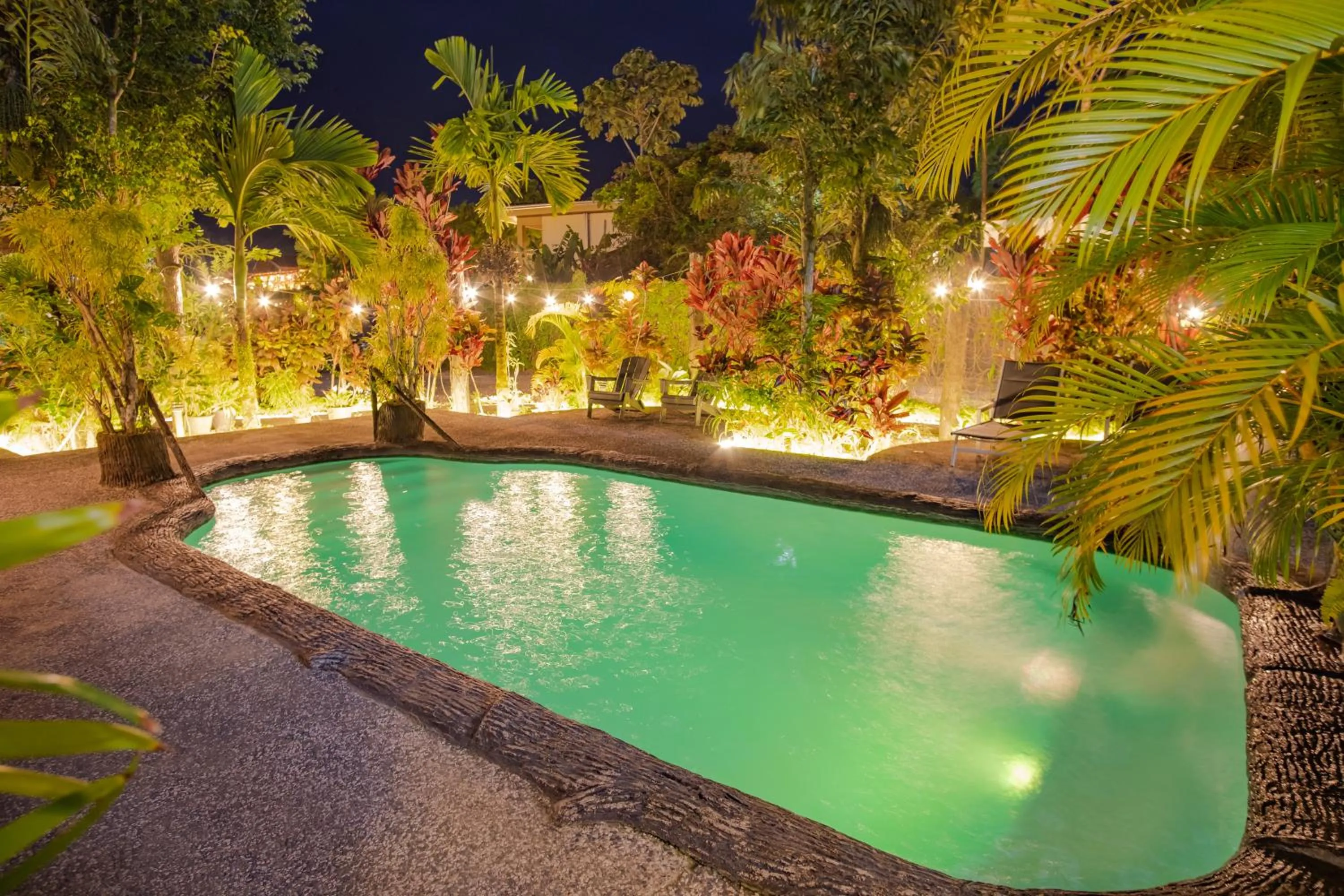 Pool view in Hotel Sierra Arenal