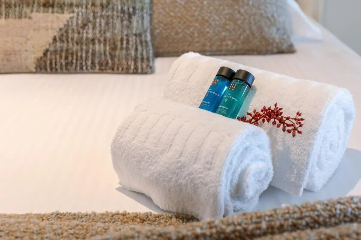 Bed in Casiola - Cozy modern studio with magnificent sea-view