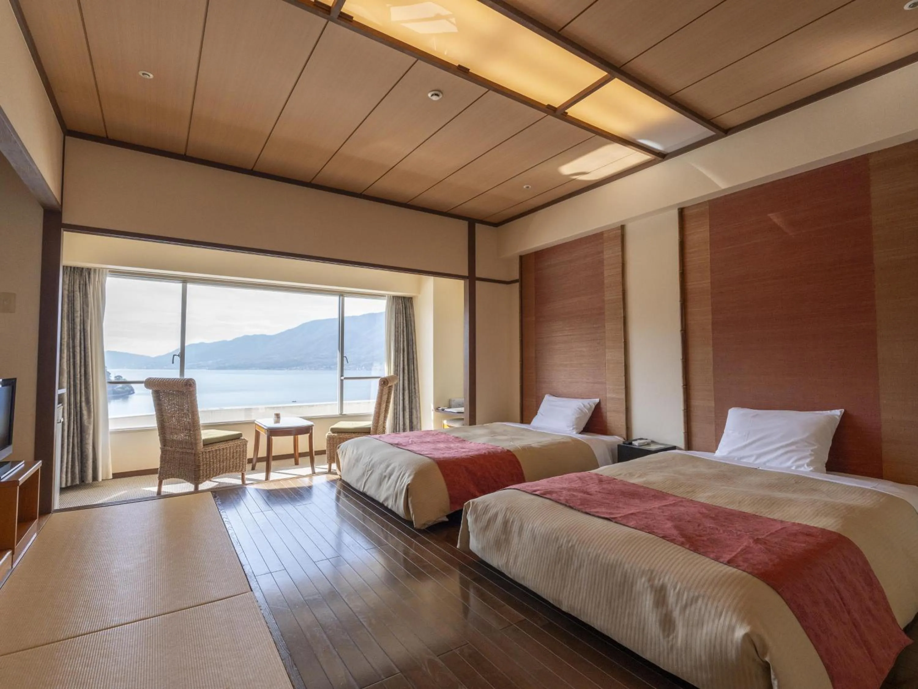 Photo of the whole room, Bed in Bay Resort Hotel Shodoshima