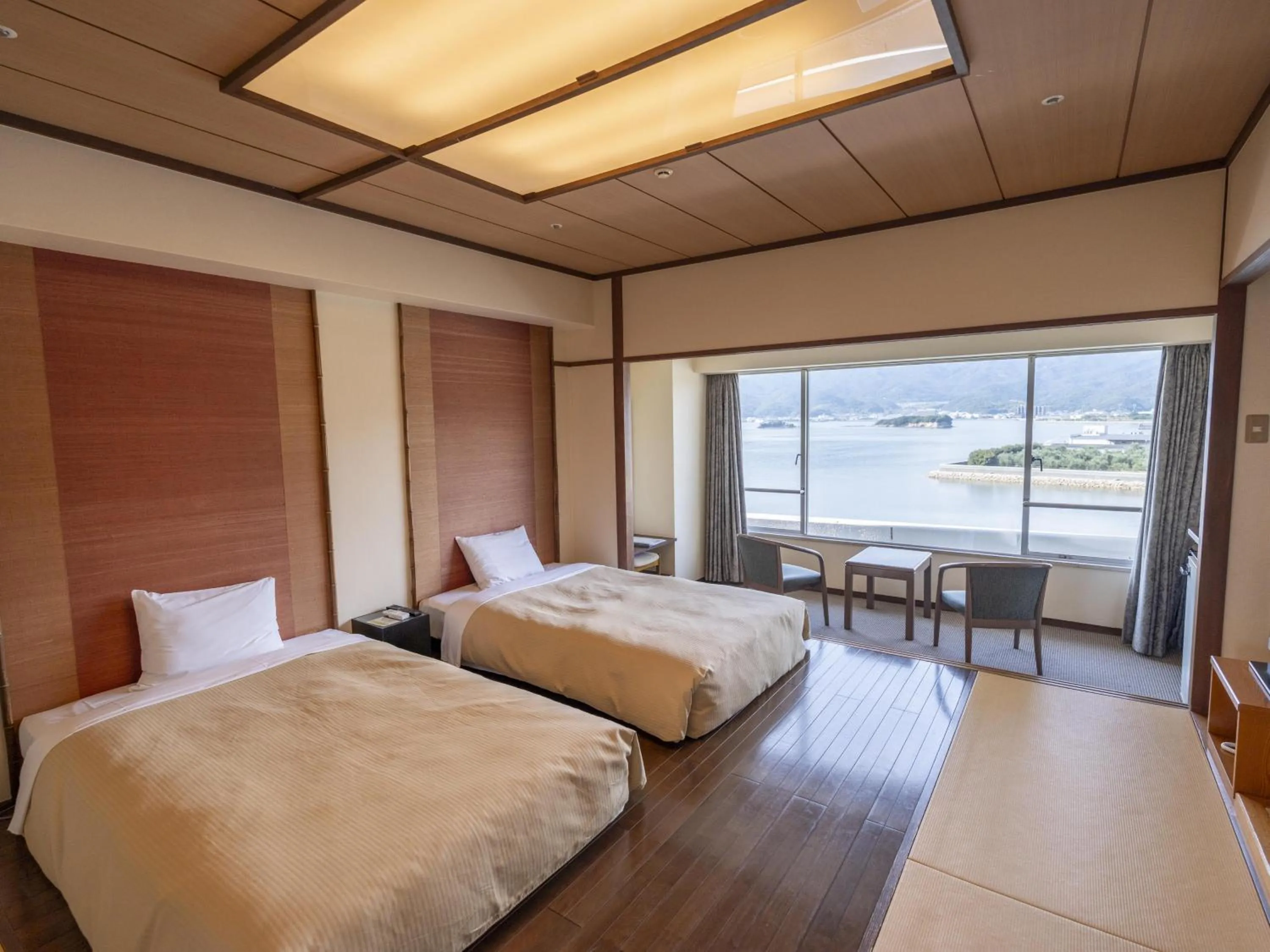 Photo of the whole room, Bed in Bay Resort Hotel Shodoshima
