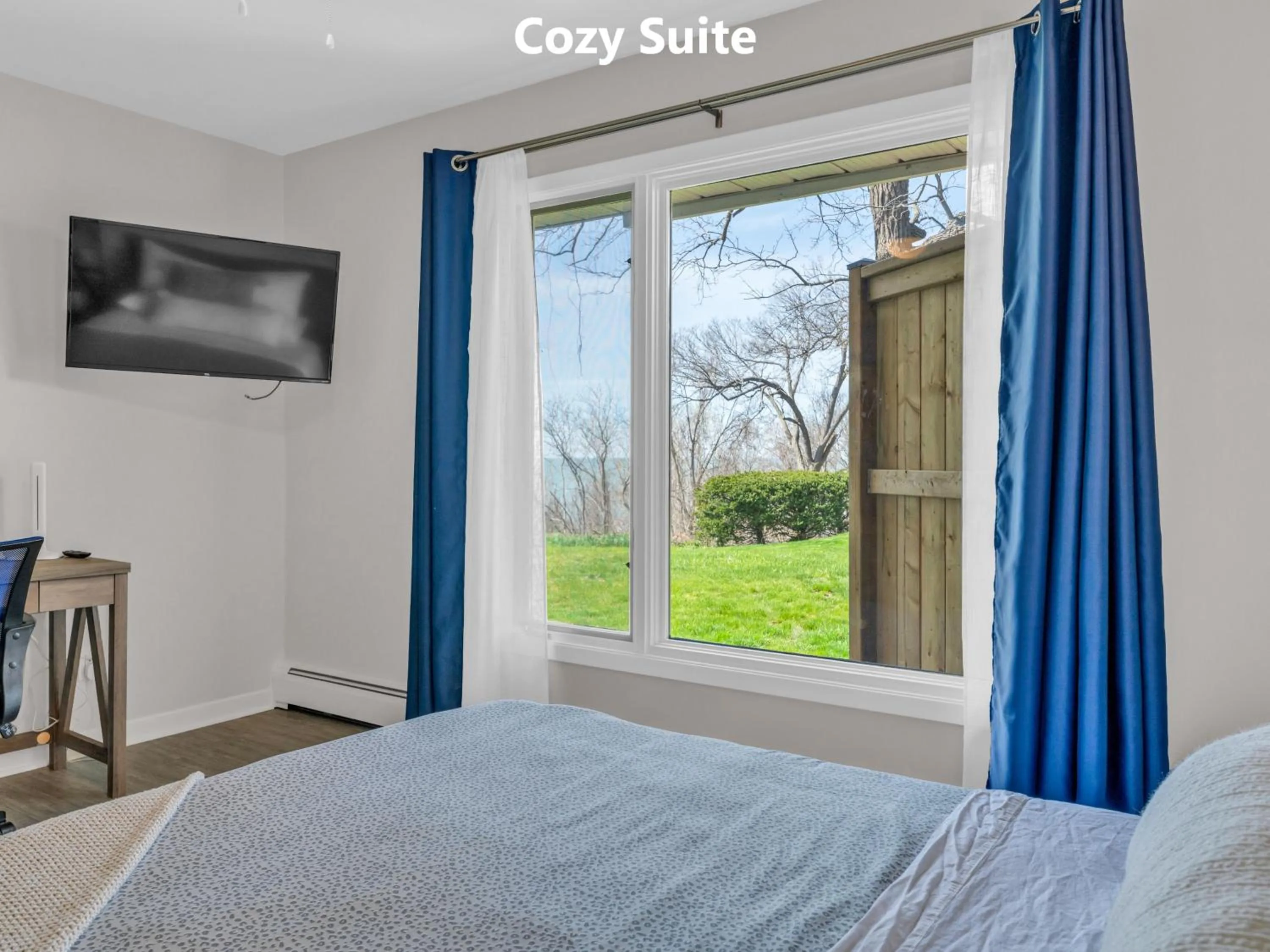 Bedroom, Bed in Coastal Suite #1 Cozy Suite #2 - Seacliff Beach Suites