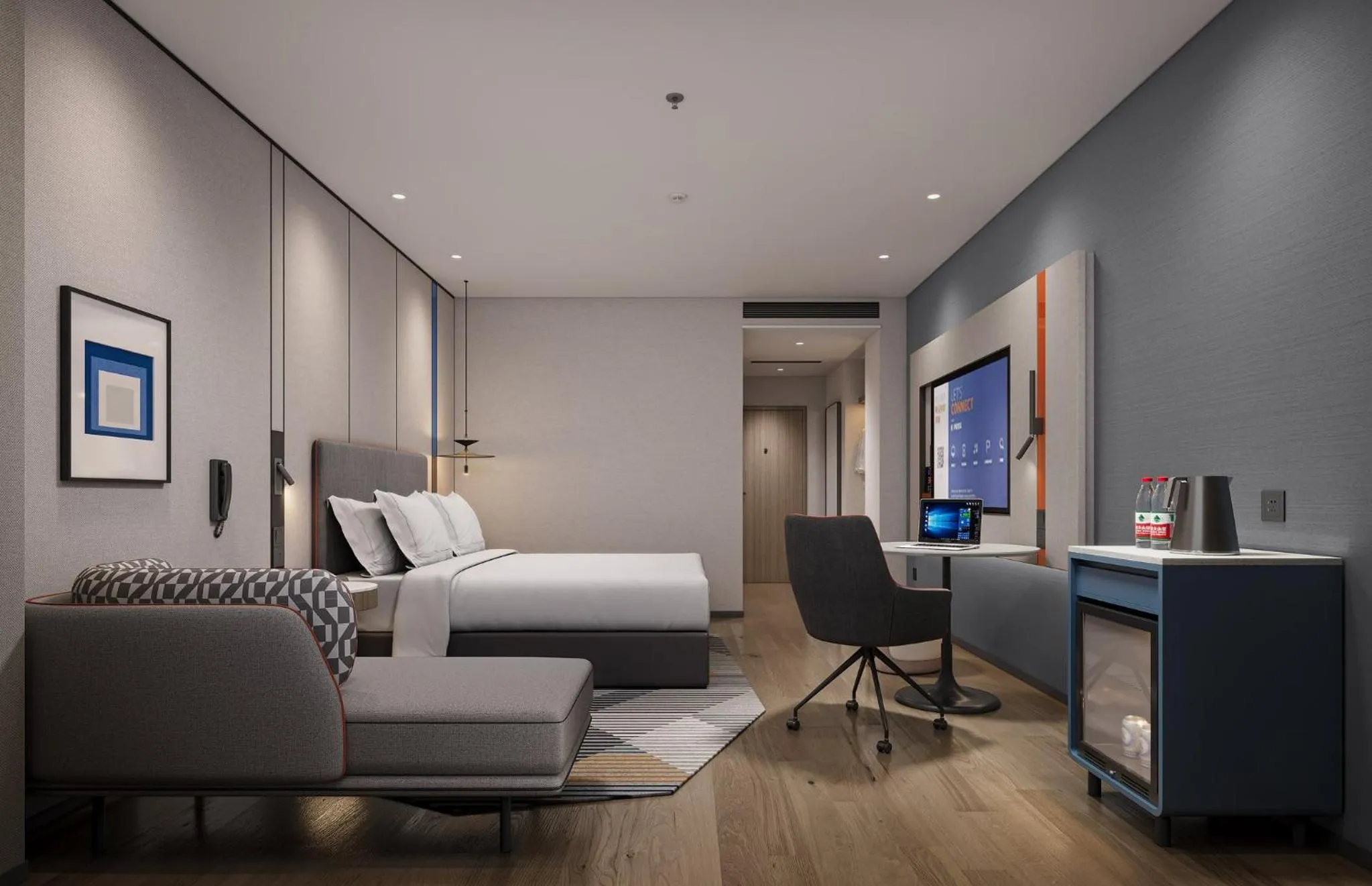 Photo of the whole room, Bed in Holiday Inn Express Zhengzhou Nongye Road by IHG