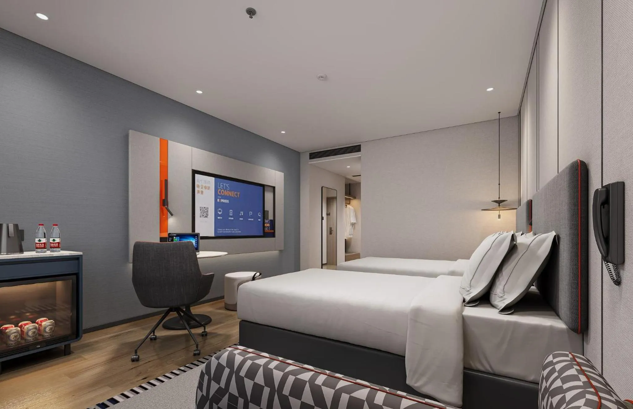 Photo of the whole room, Bed in Holiday Inn Express Zhengzhou Nongye Road by IHG