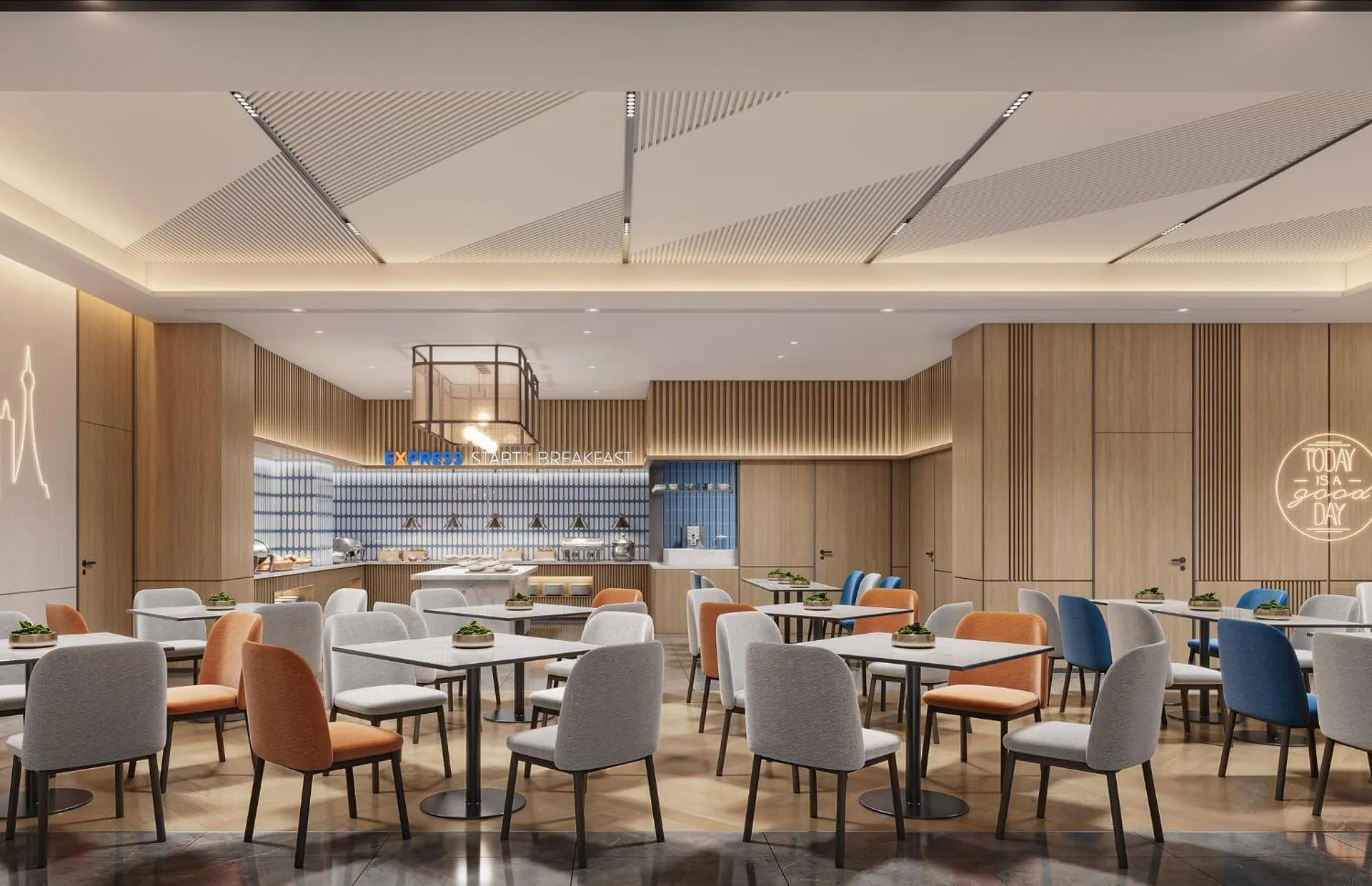 Restaurant/places to eat in Holiday Inn Express Zhengzhou Nongye Road by IHG