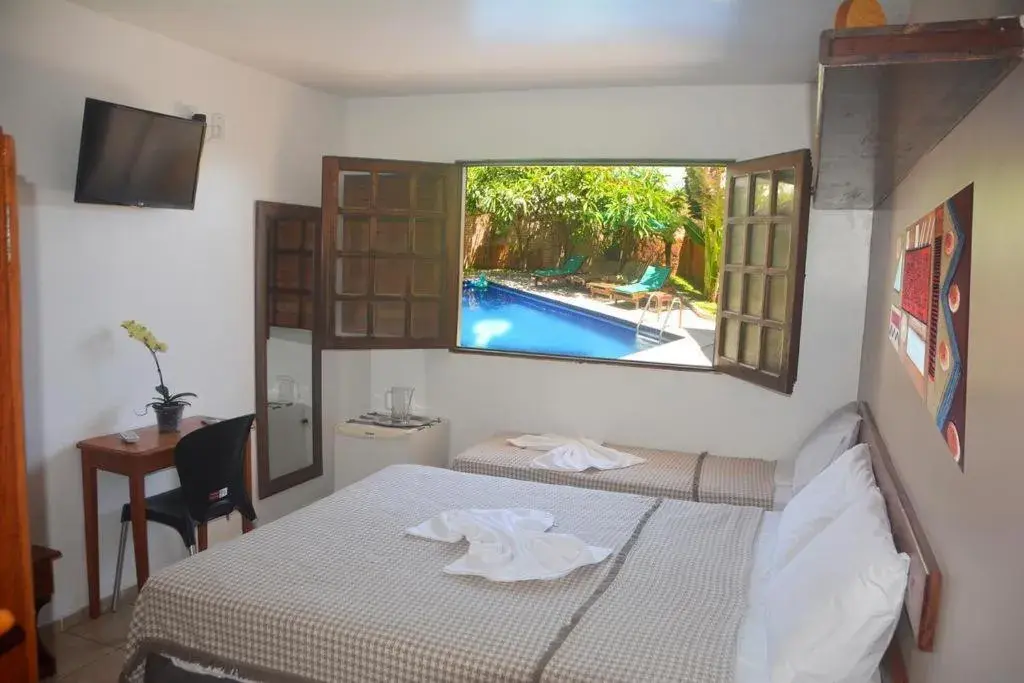 Double Room with Pool View - single occupancy in Hotel Pousada Bossa Nova Double Room with Pool View - single occupancy in Hotel Pousada Bossa Nova