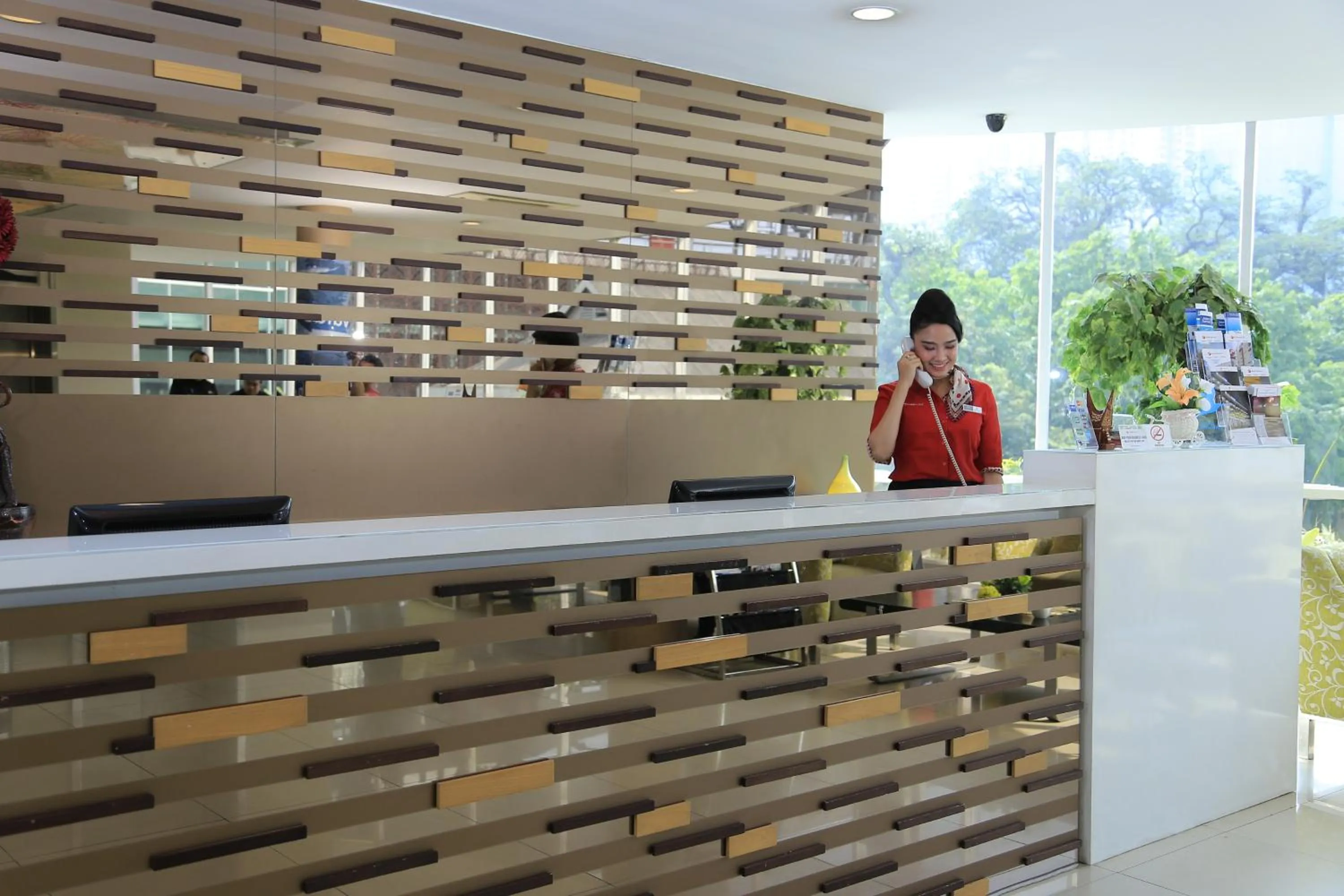 Lobby or reception in d'primahotel Medan
