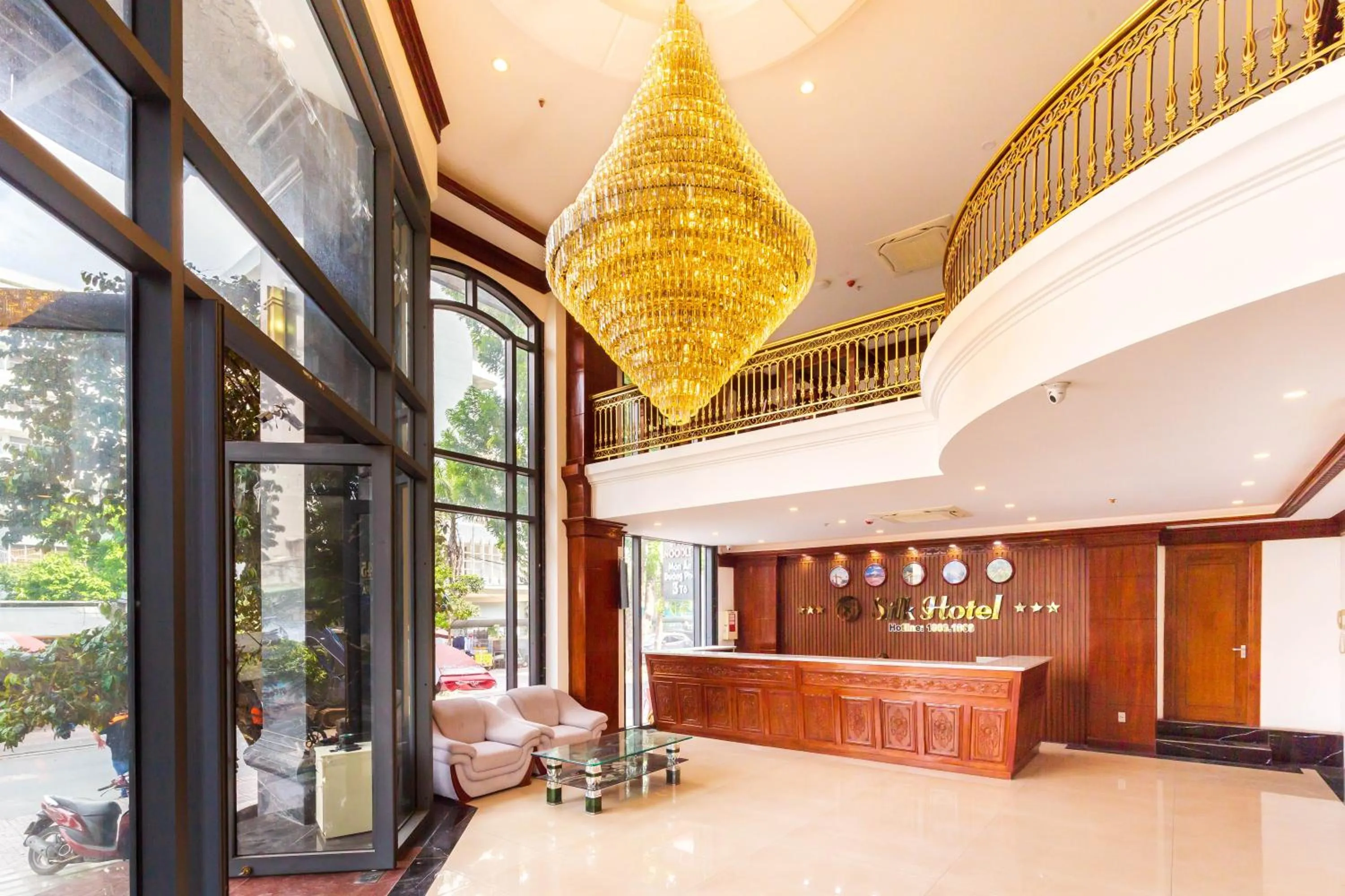 Lobby or reception in Silk Hong Ha airport hotel