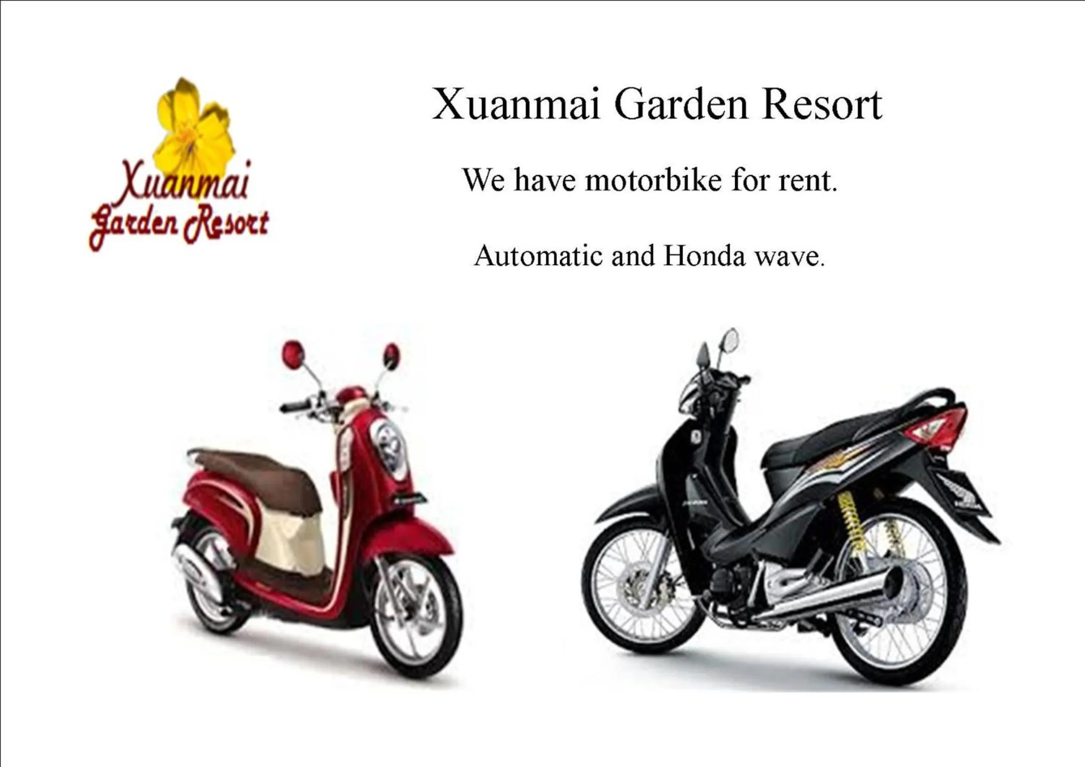 Area and facilities in Xuanmai Garden Resort