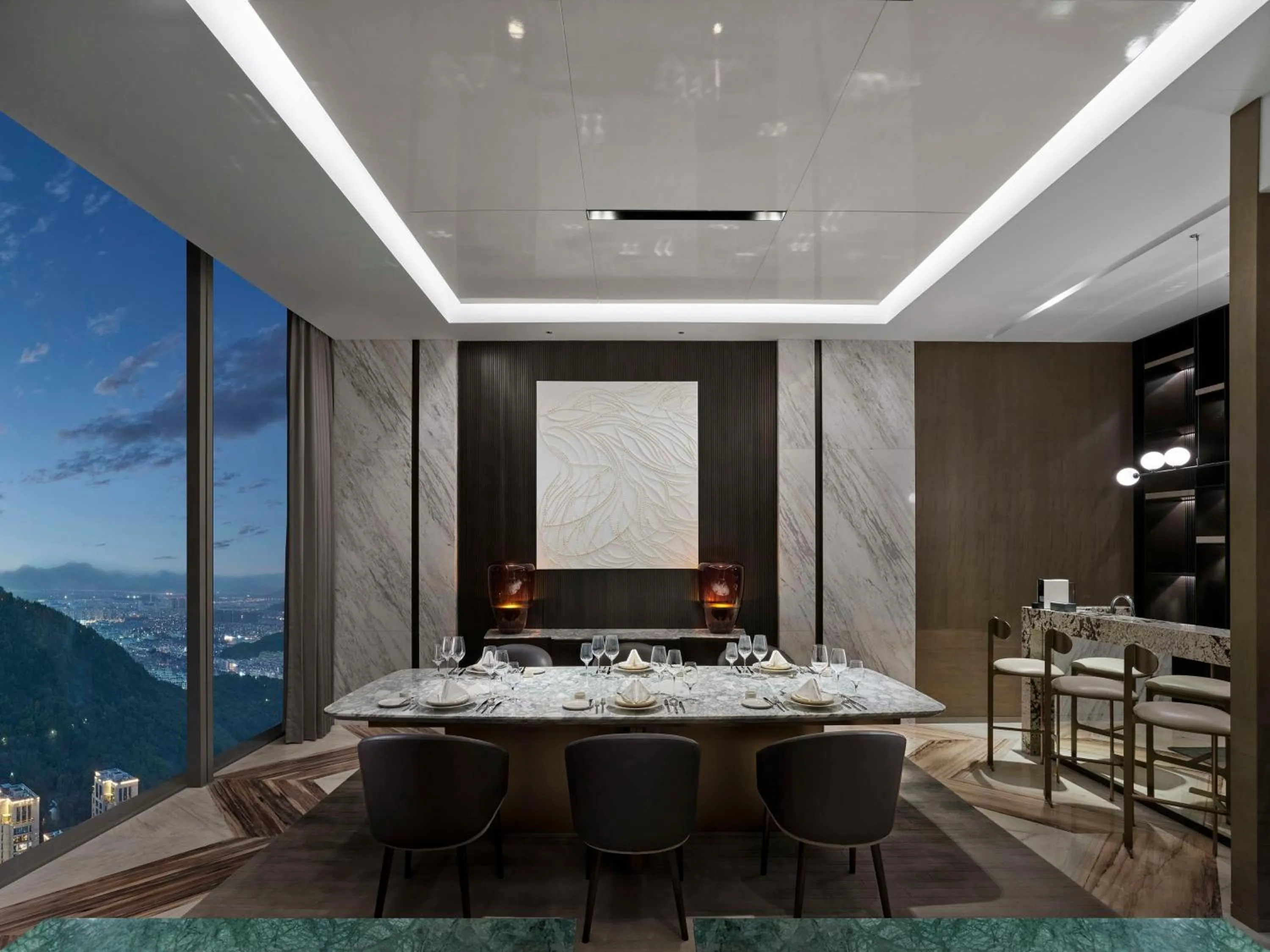 Living room in Hilton Zhuji