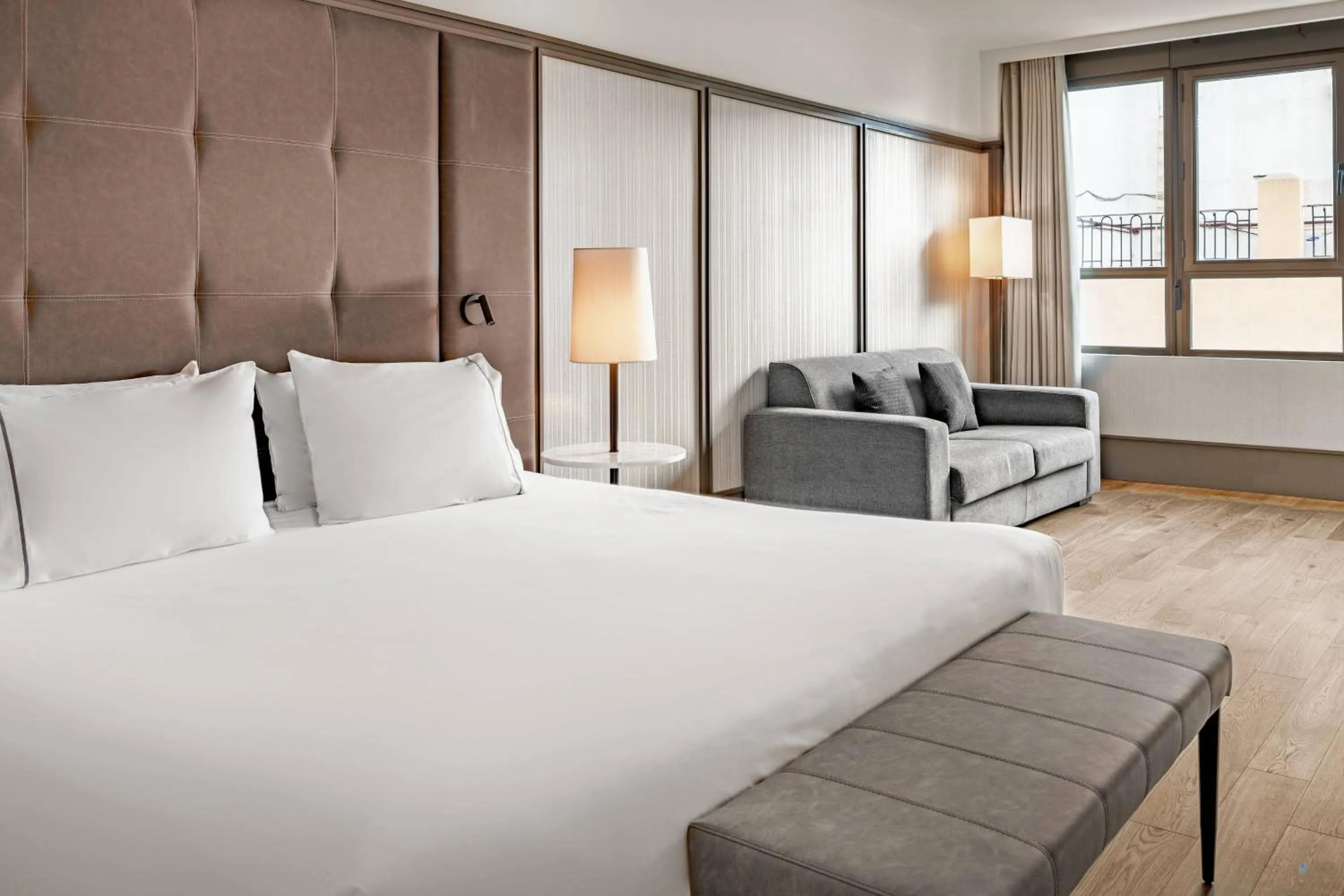 Photo of the whole room, Bed in AC Hotel Avenida de América by Marriott