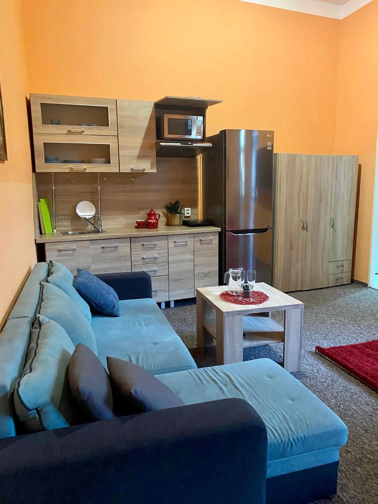 Kitchen or kitchenette in Thermal Apartments