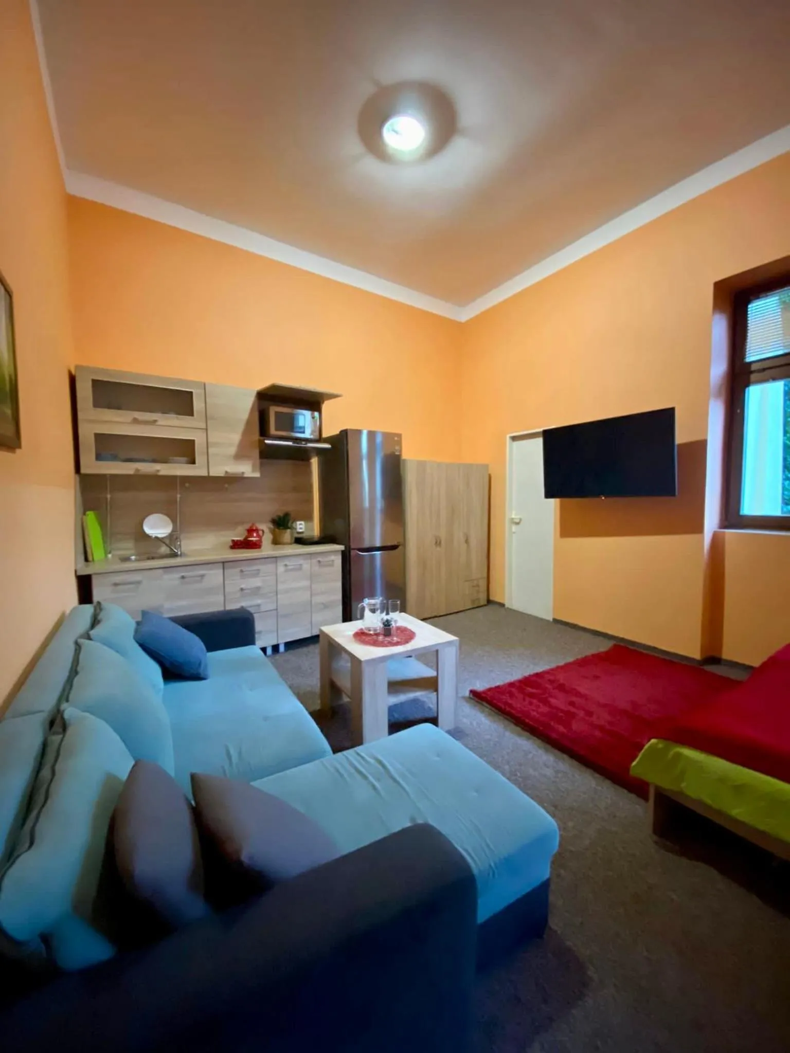 Communal lounge/ TV room, Bed in Thermal Apartments