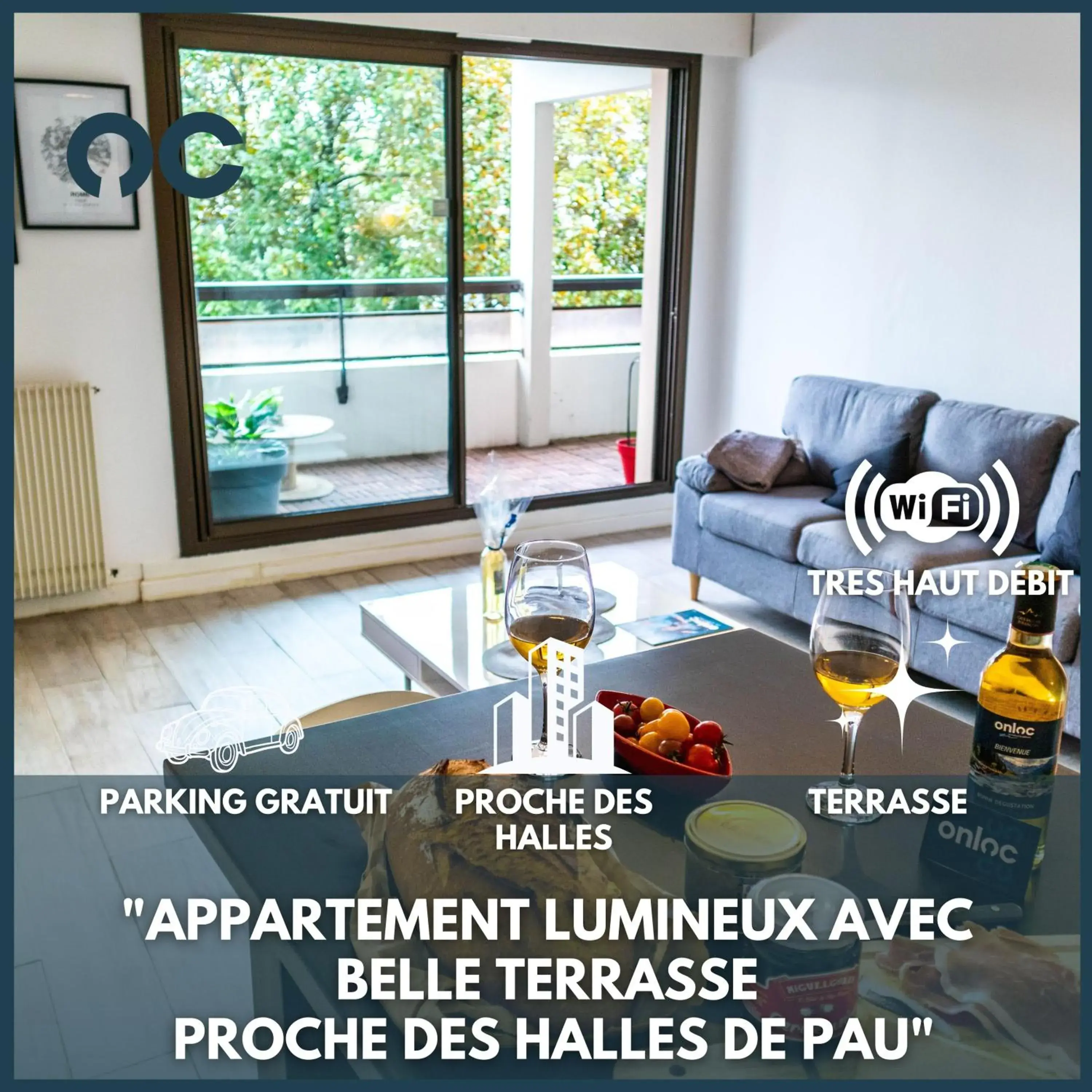 Le Sperata - Bel appartement en centre ville avec 2 chambres, terrasse et parking Le Sperata - Bel appartement en centre ville avec 2 chambres, terrasse et parking