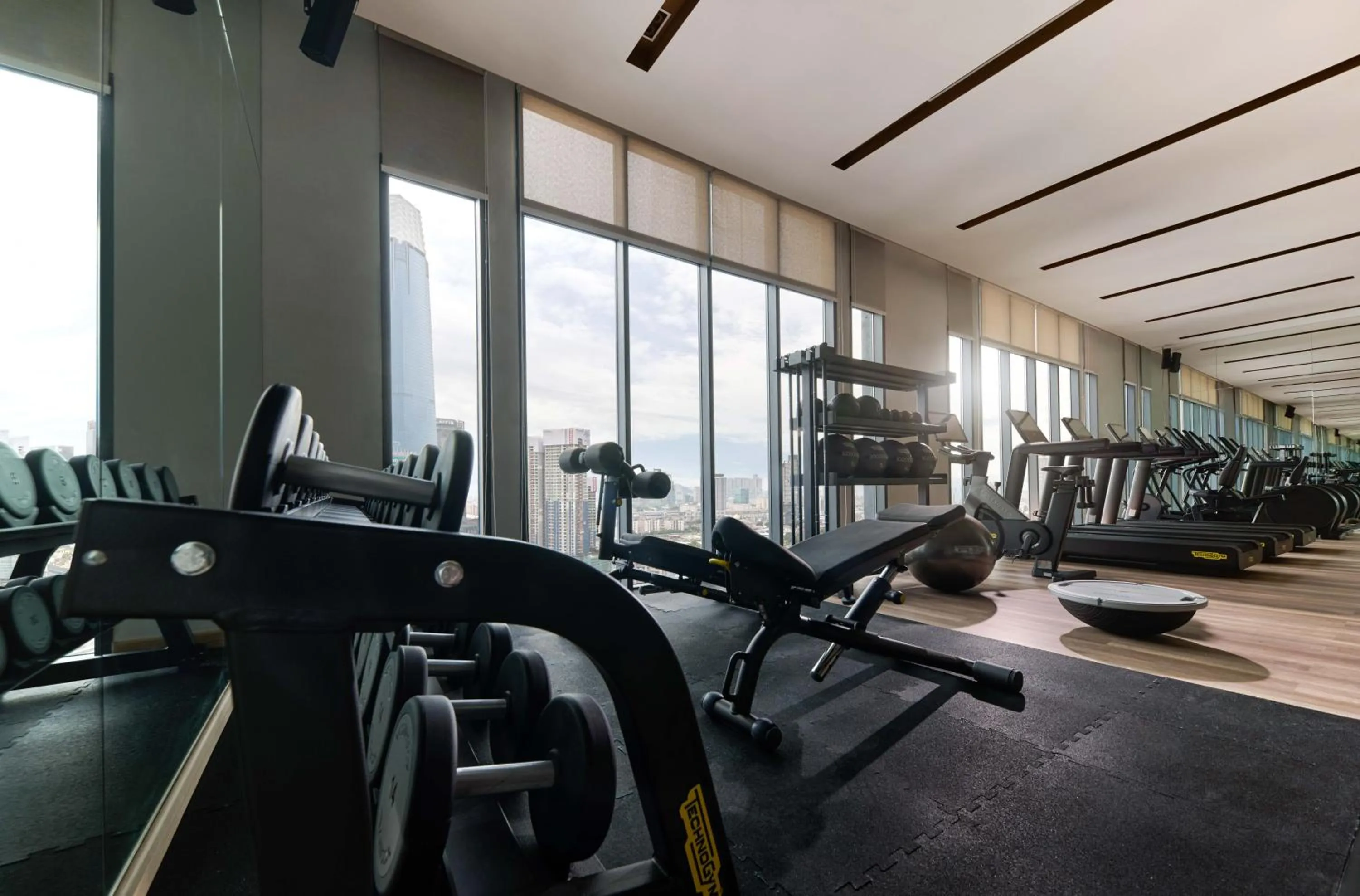 Fitness centre/facilities in Pan Pacific Serviced Suites Kuala Lumpur
