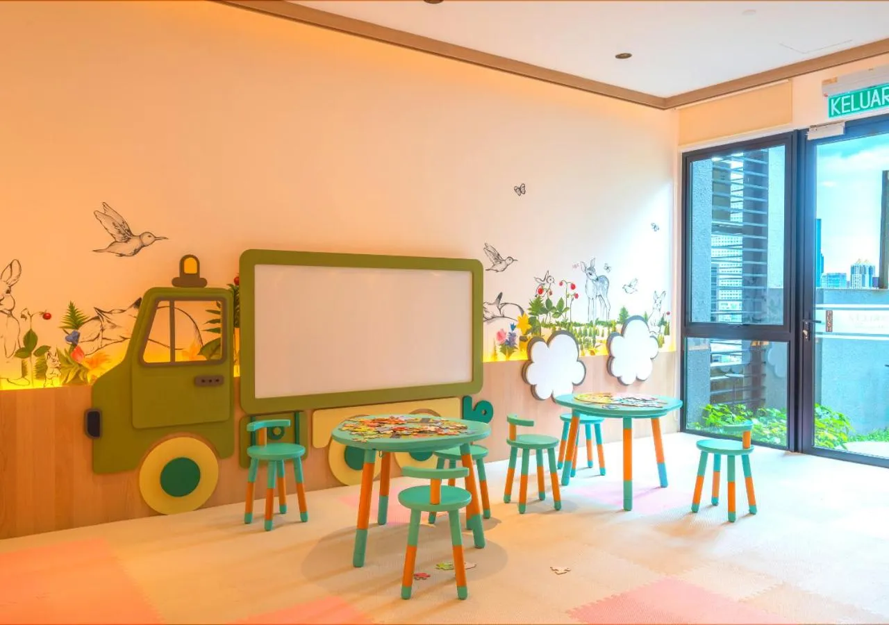 children in Greystone Scarletz Suites