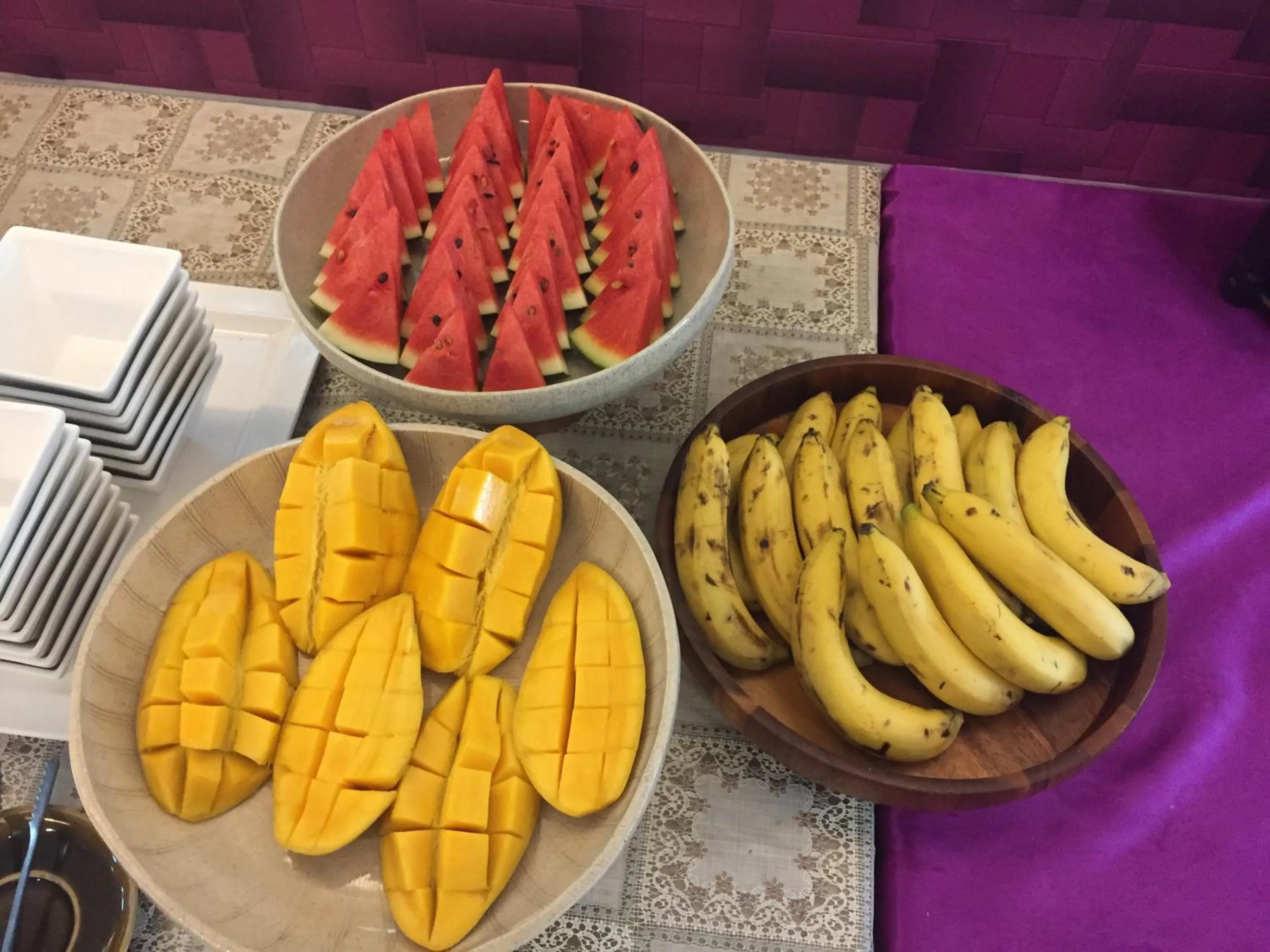 Buffet breakfast in Nordwind Hotel