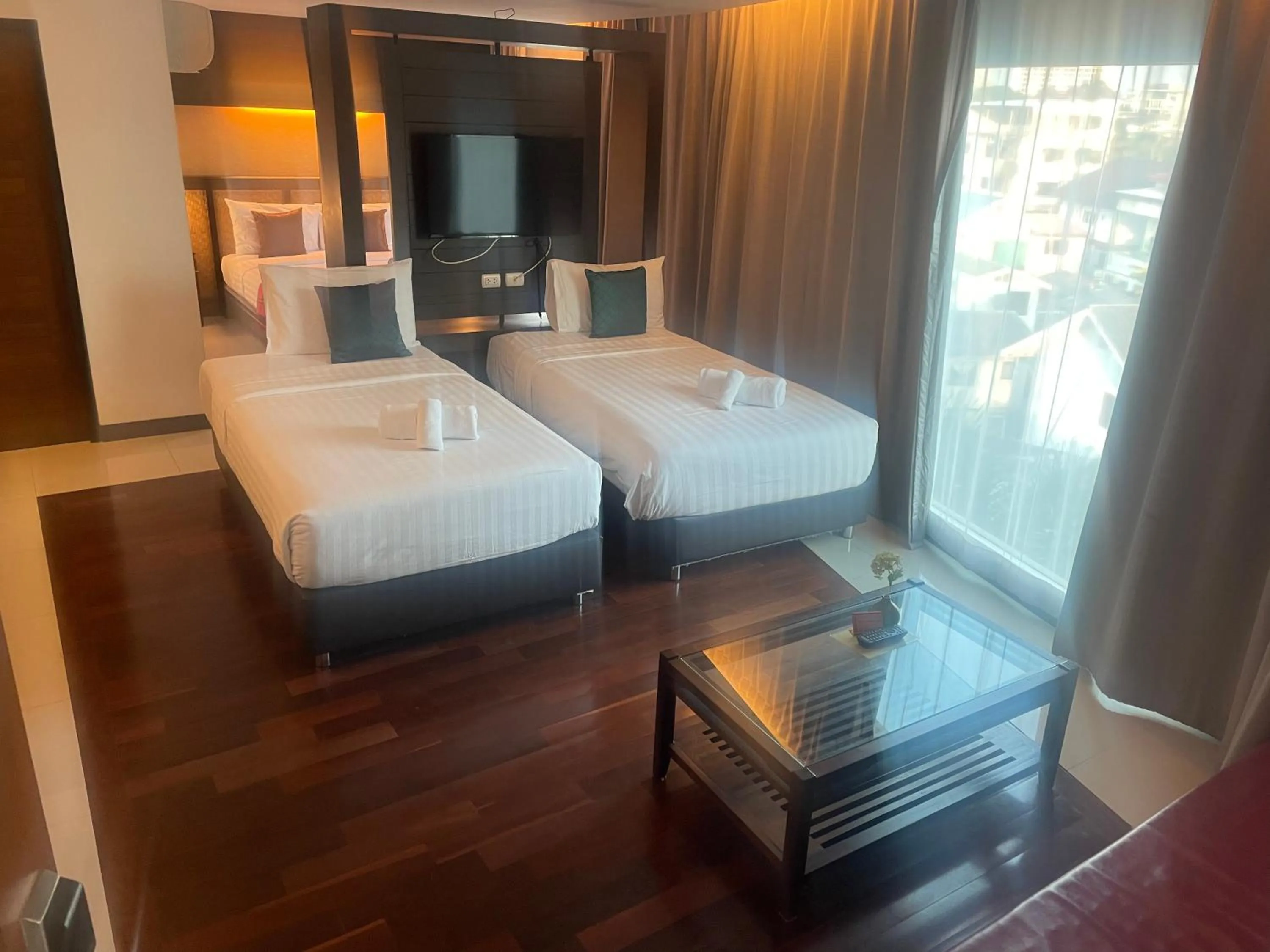 Bed in Nordwind Hotel