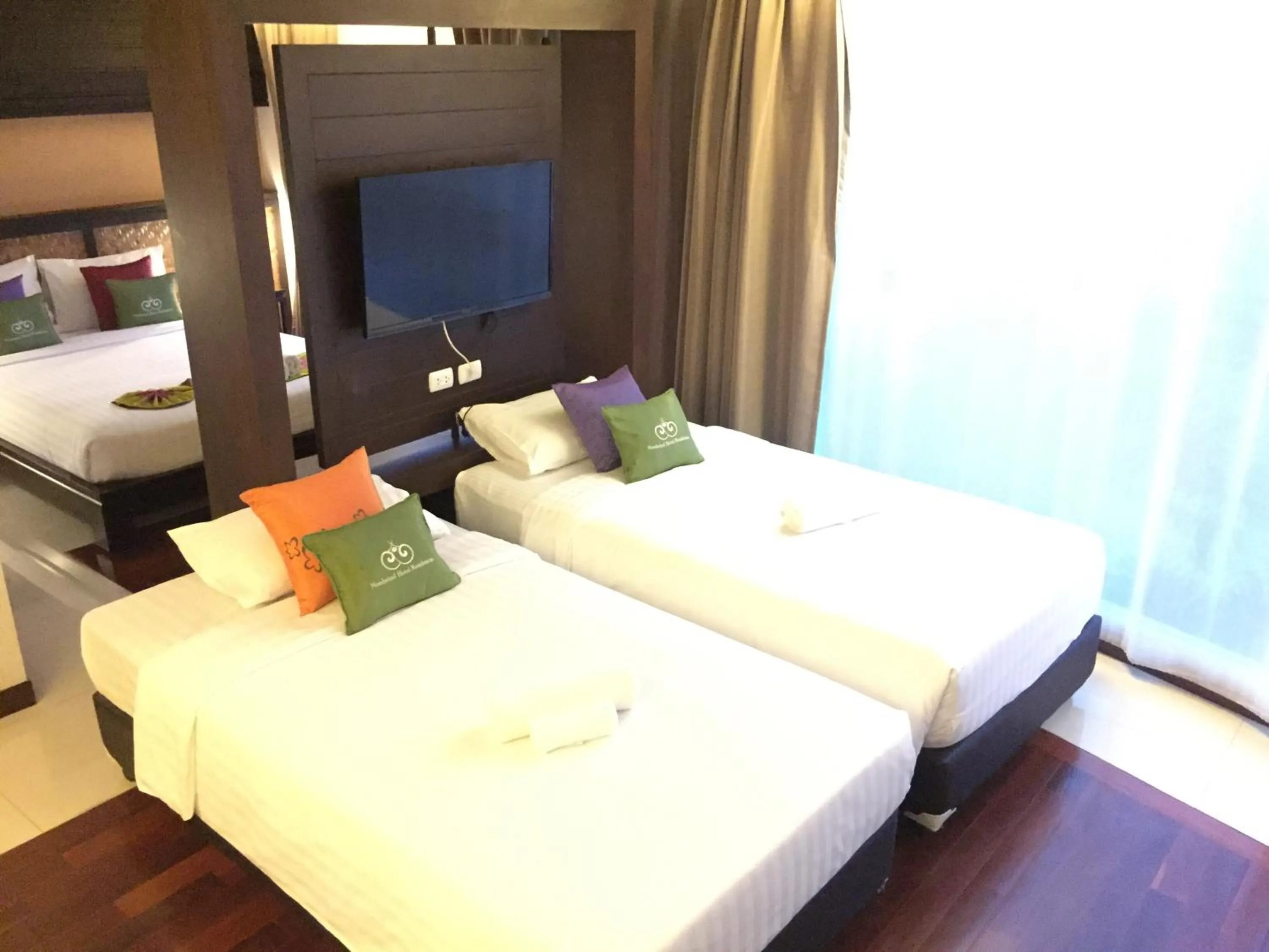 Bed in Nordwind Hotel