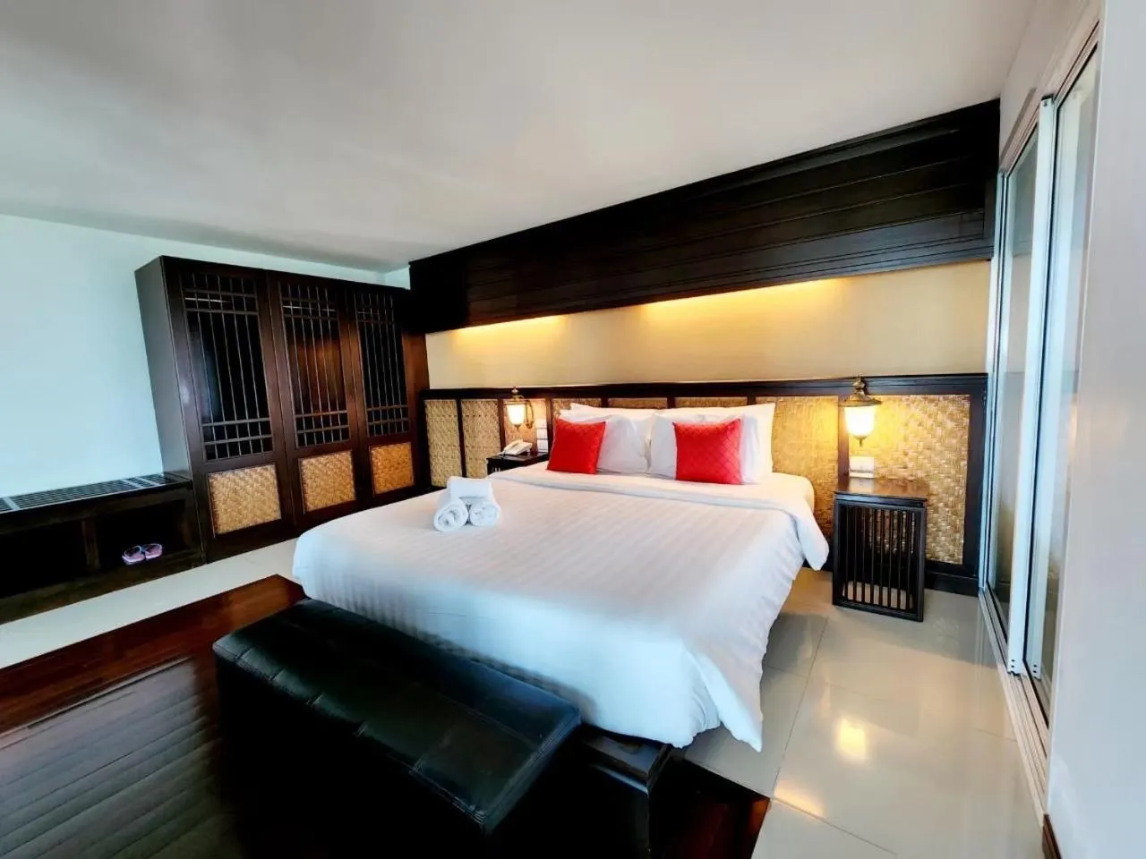 Bed in Nordwind Hotel