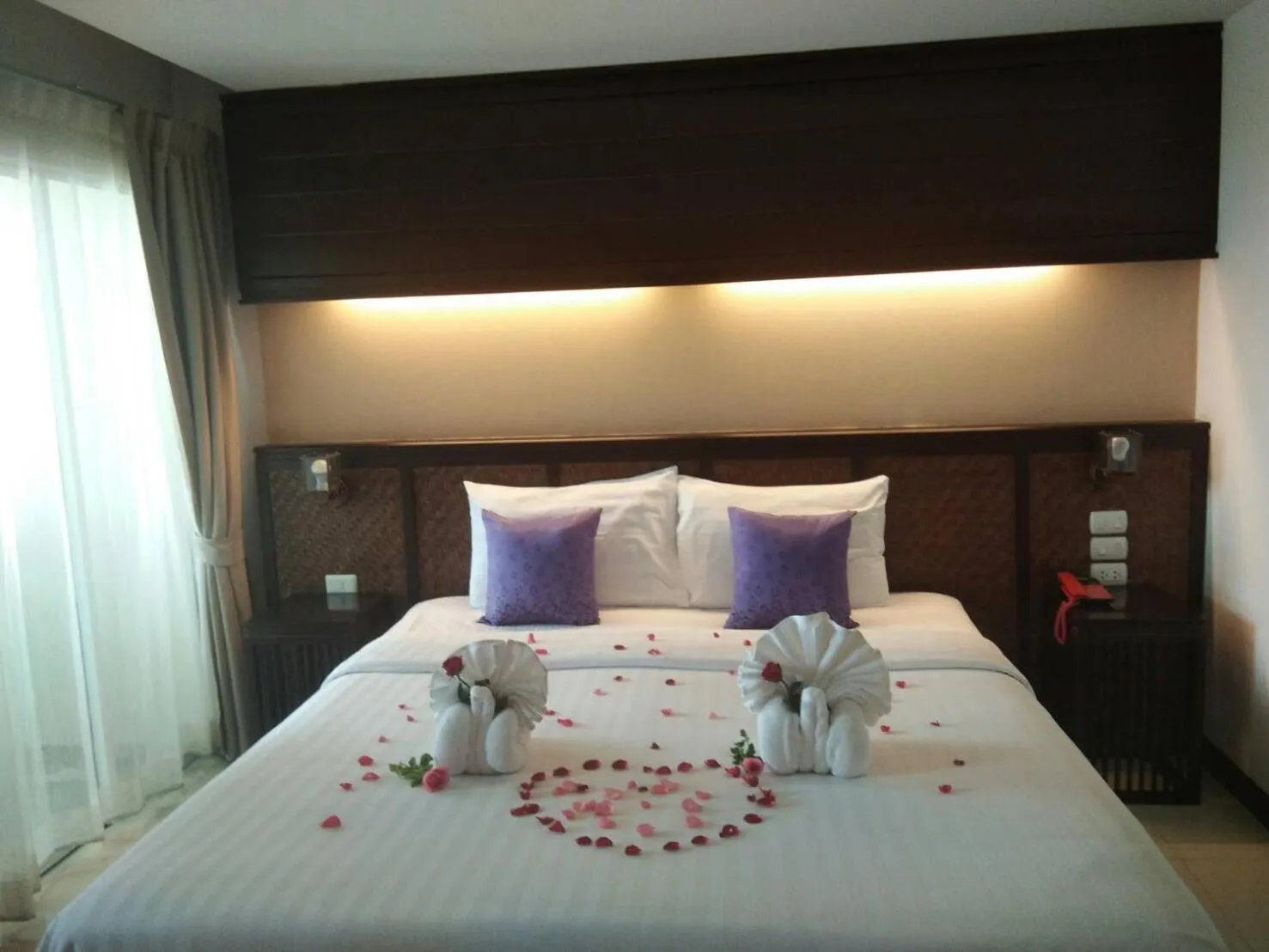 Bed in Nordwind Hotel