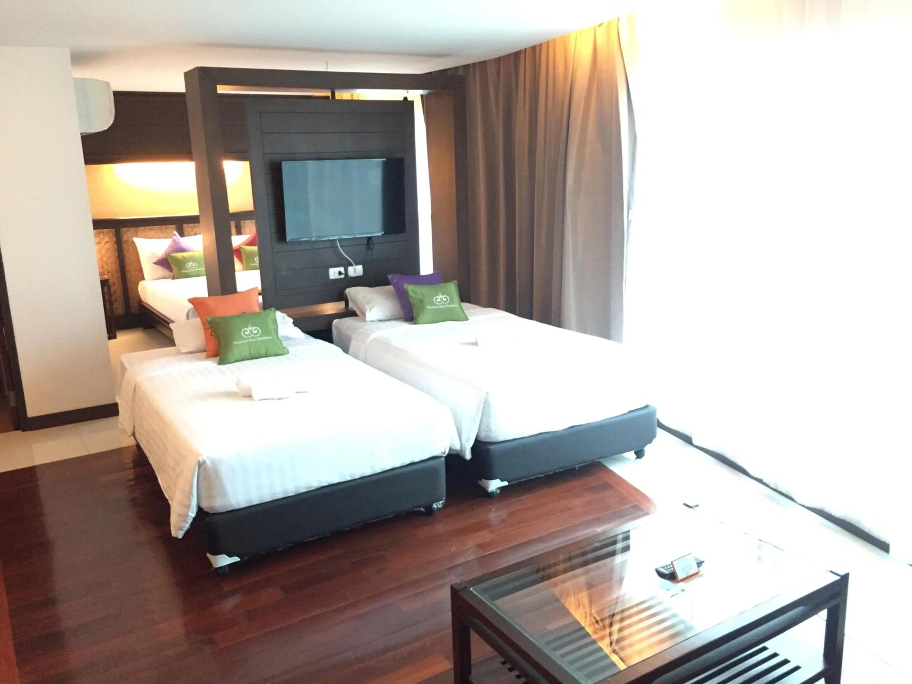 Bed in Nordwind Hotel