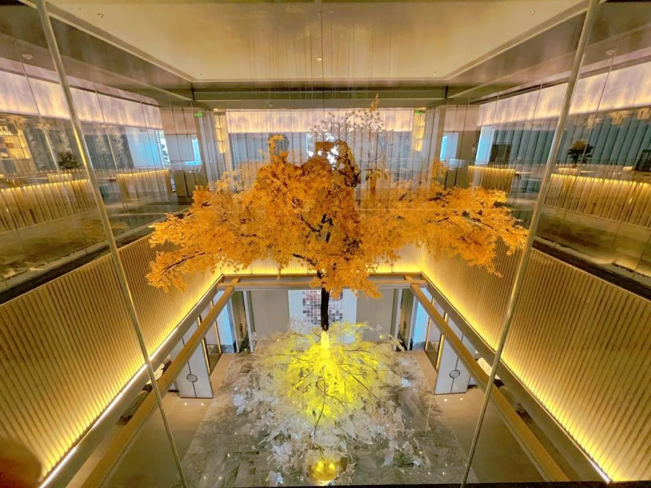 Decorative detail in Wanda Jin Xiaohe Xincheng