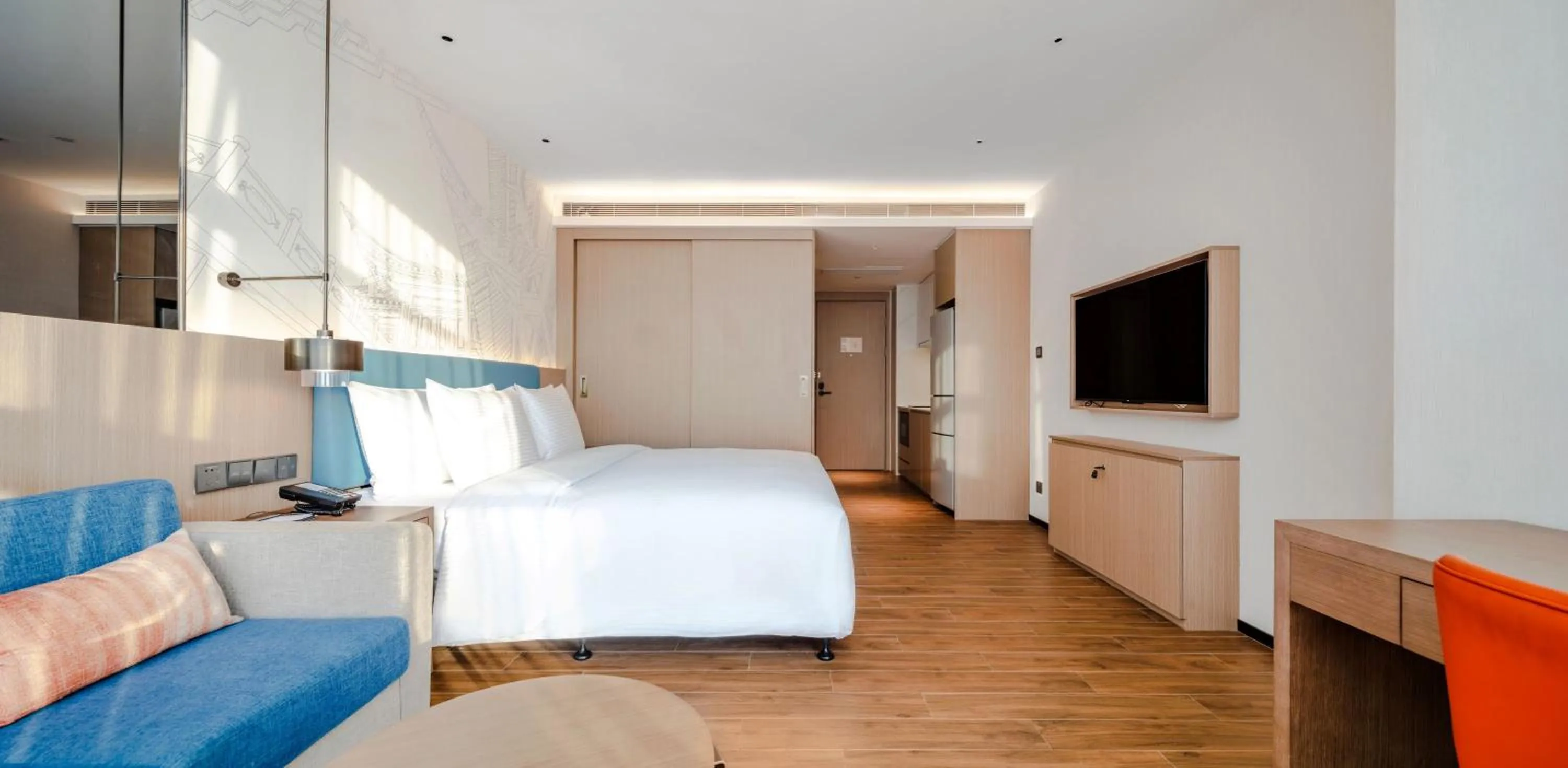 Photo of the whole room, Bed in Shanxi Xiaohe Xincheng Talent Apartment