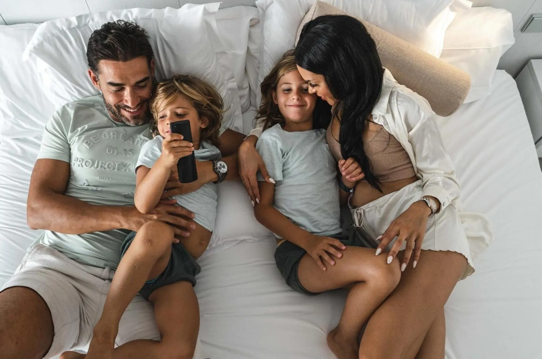 Bed in Villa Luz Design & Art Hotel