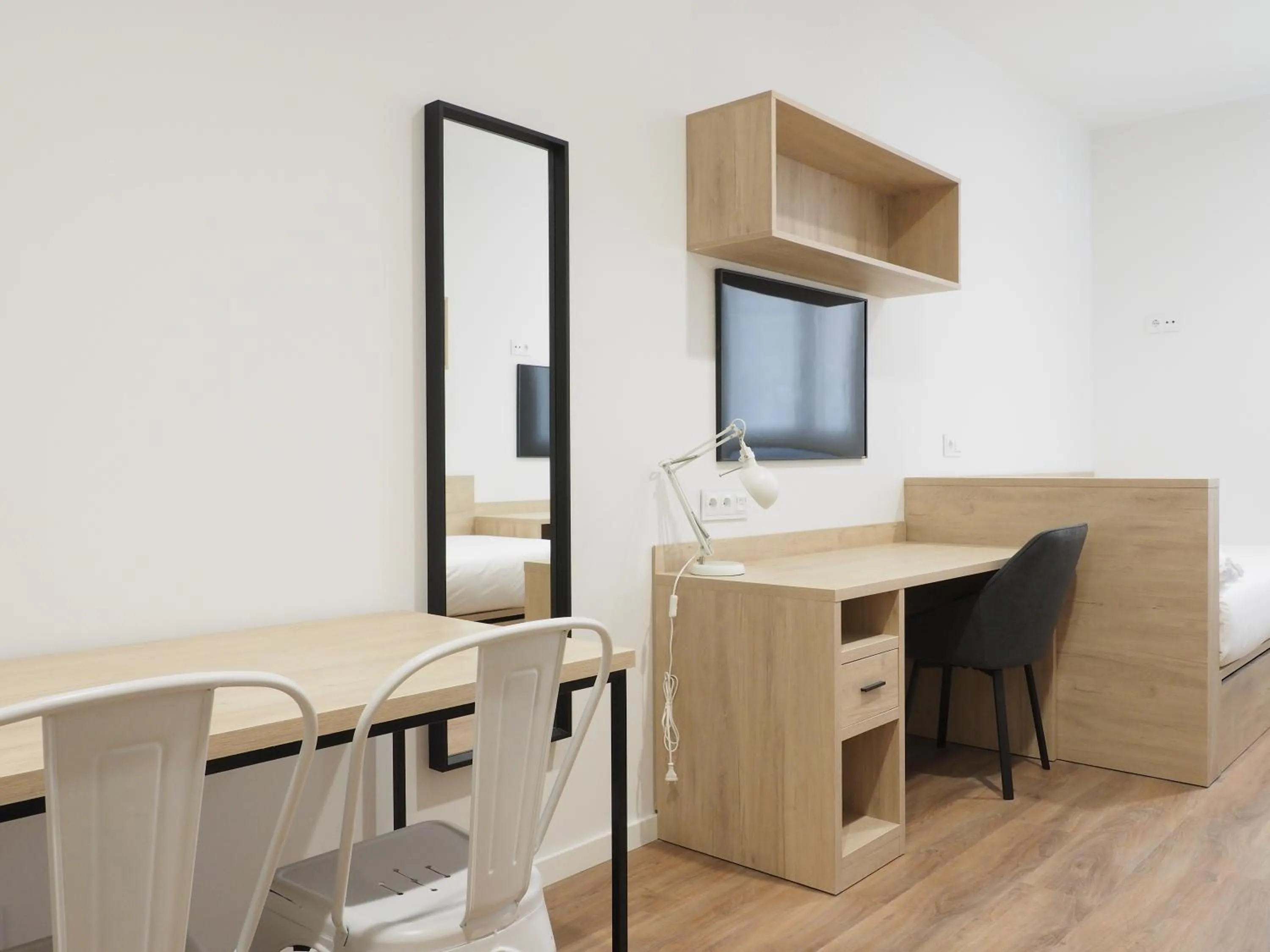 Kitchen or kitchenette in Micampus San Mamés Students Residence