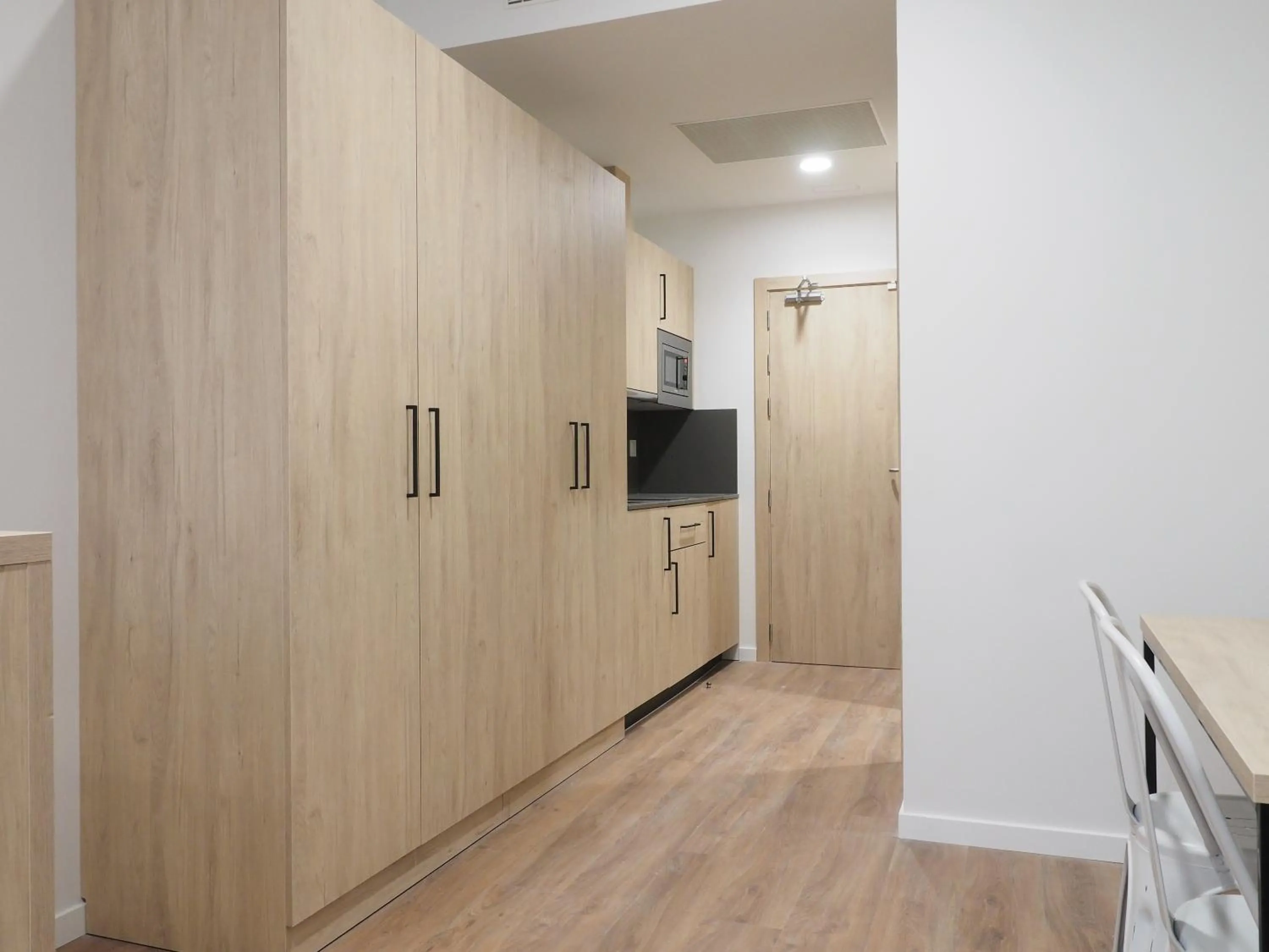 Kitchen or kitchenette in Micampus San Mamés Students Residence