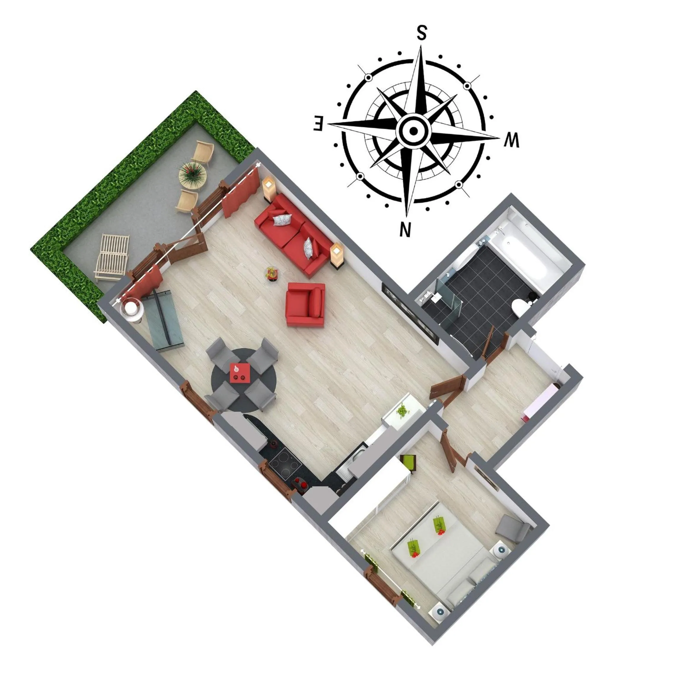 Floor plan in Villa Medici 10 a