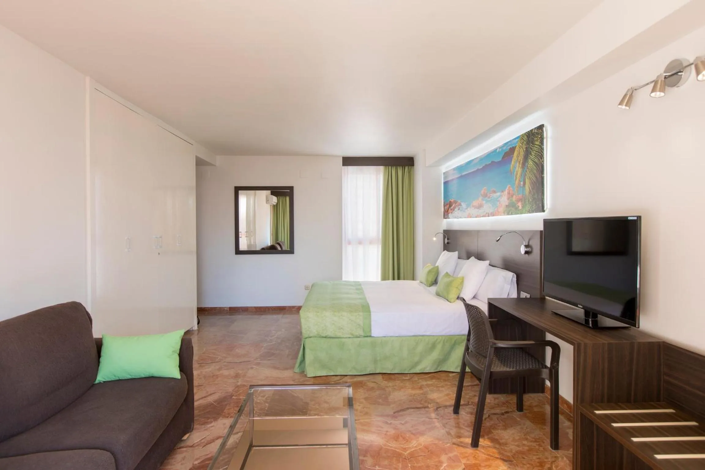 Bedroom, Bed in Magic Tropical Splash