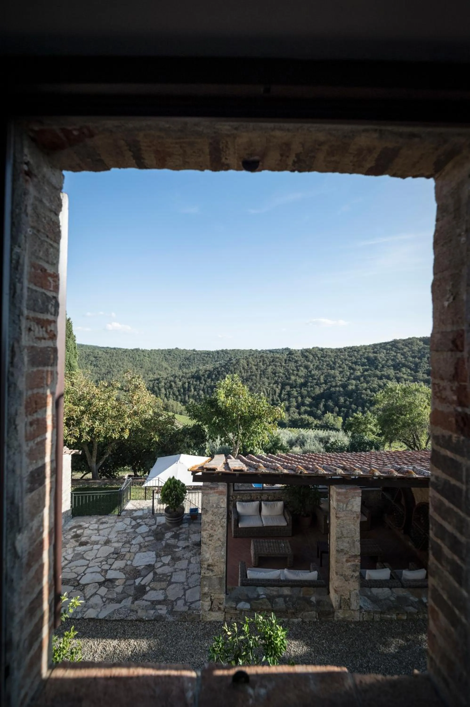 Garden view in Collelungo