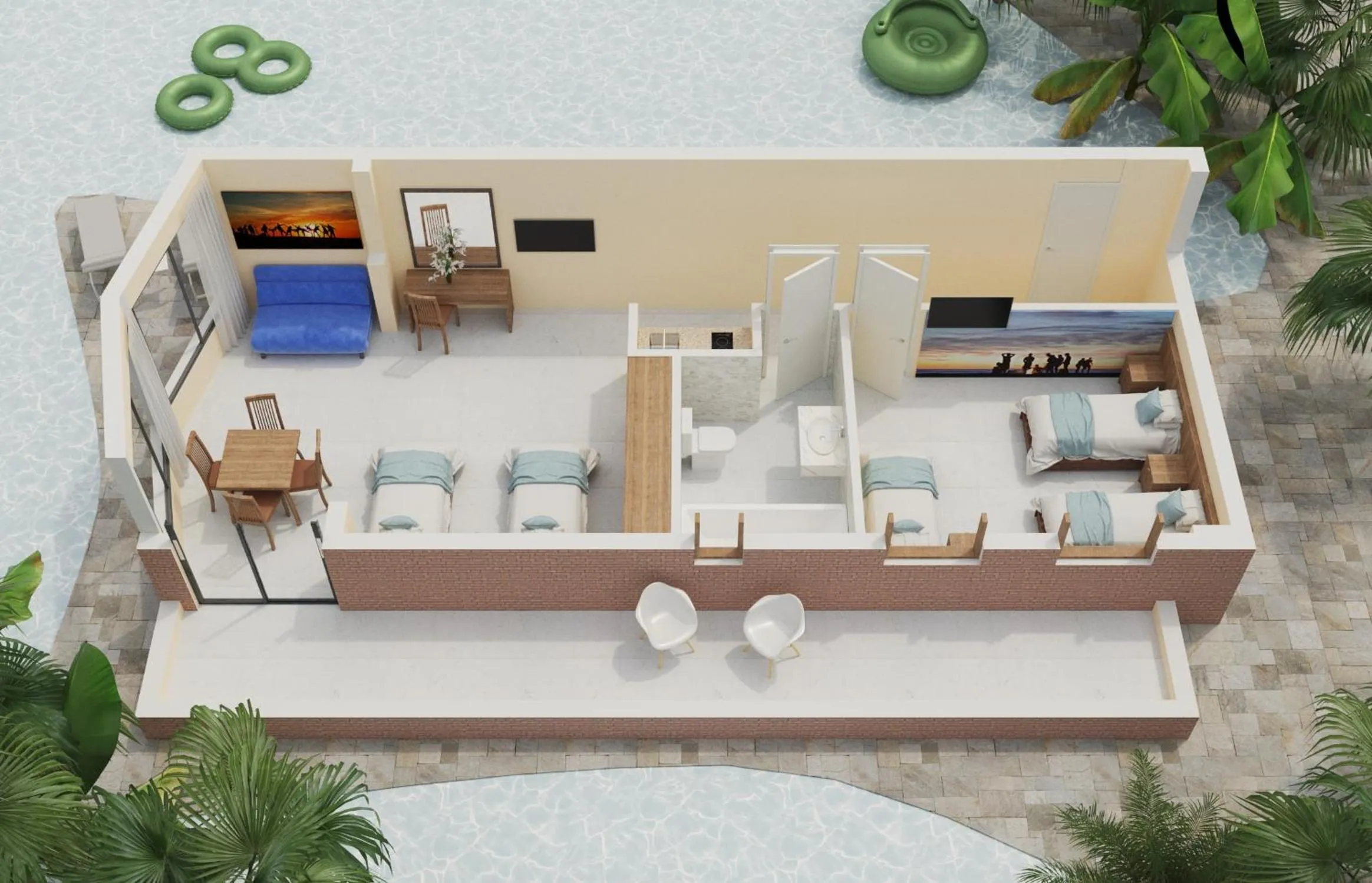 Bed in BC Music Resort