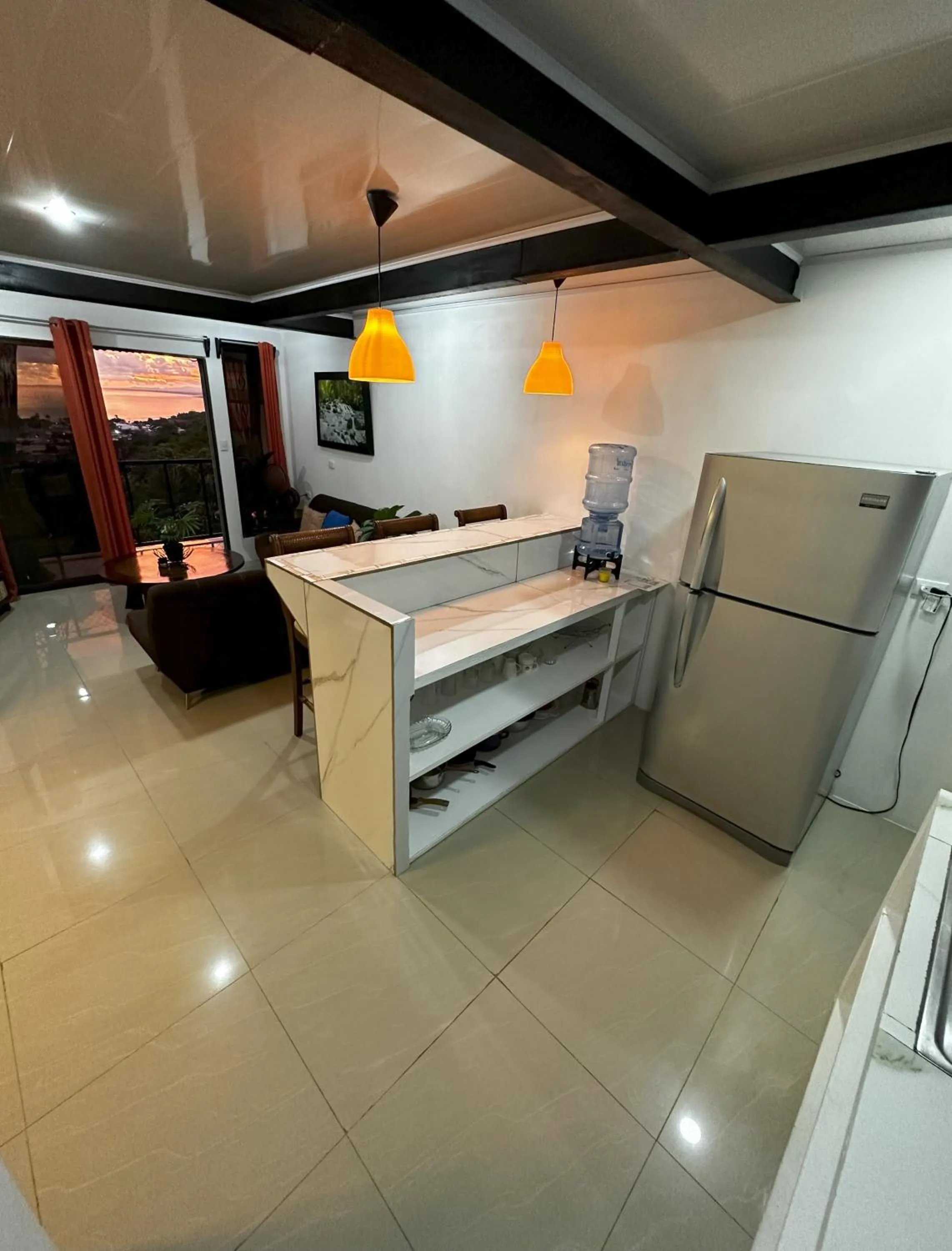 Kitchen or kitchenette, Bed in Vista del Pacifico Boutique Hotel
