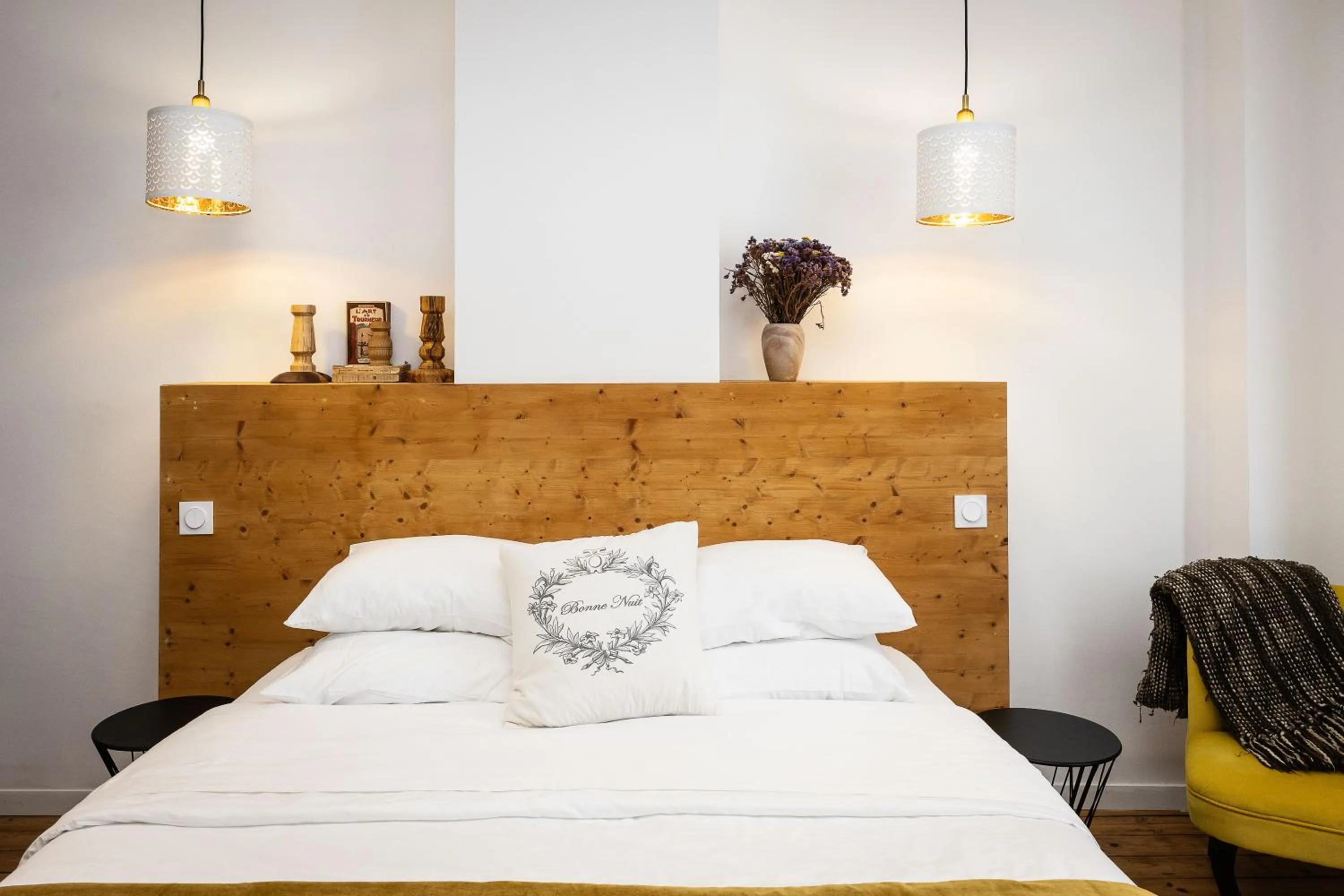 Bed in SalutBB Chambre d'hote