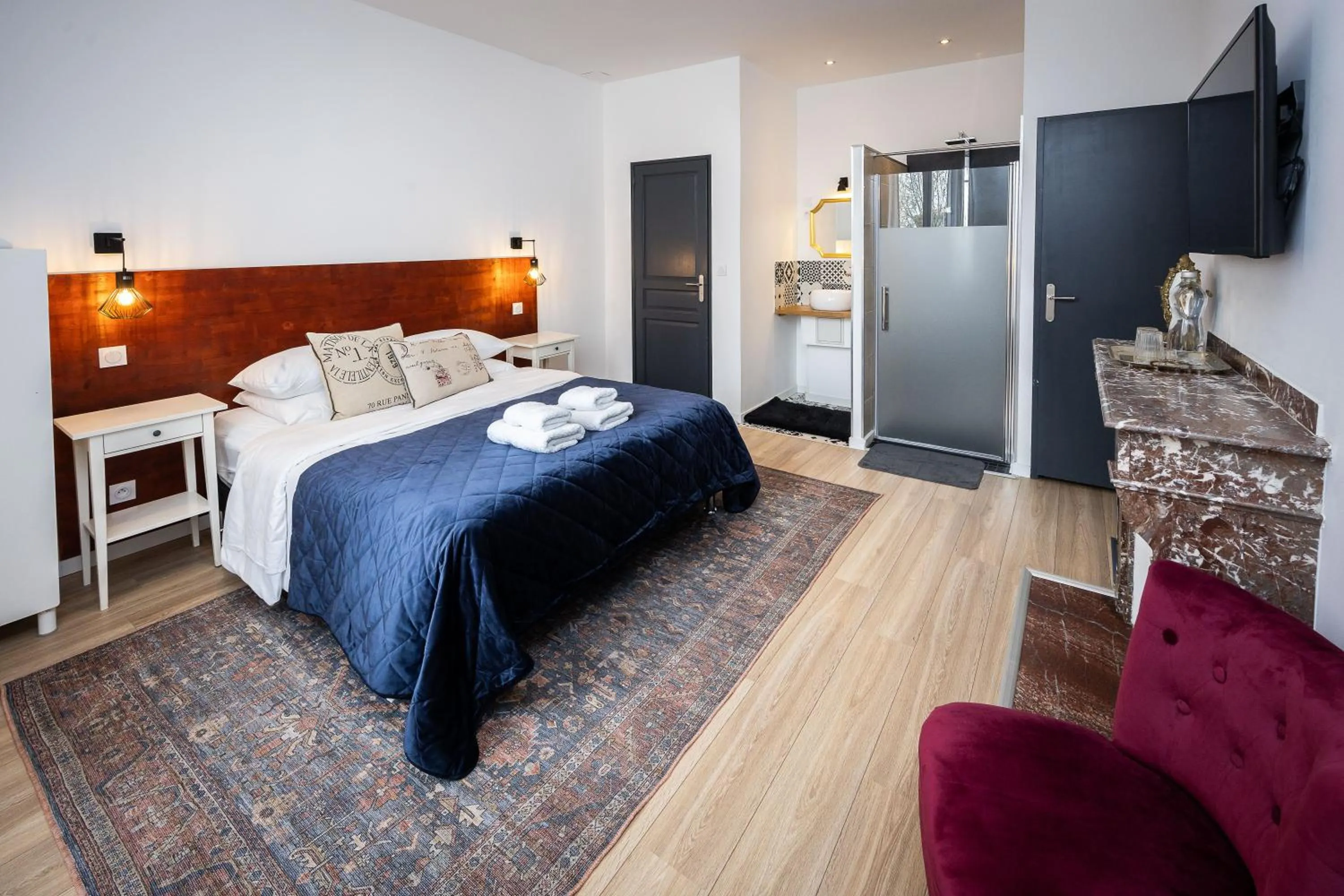 Bed in SalutBB Chambre d'hote